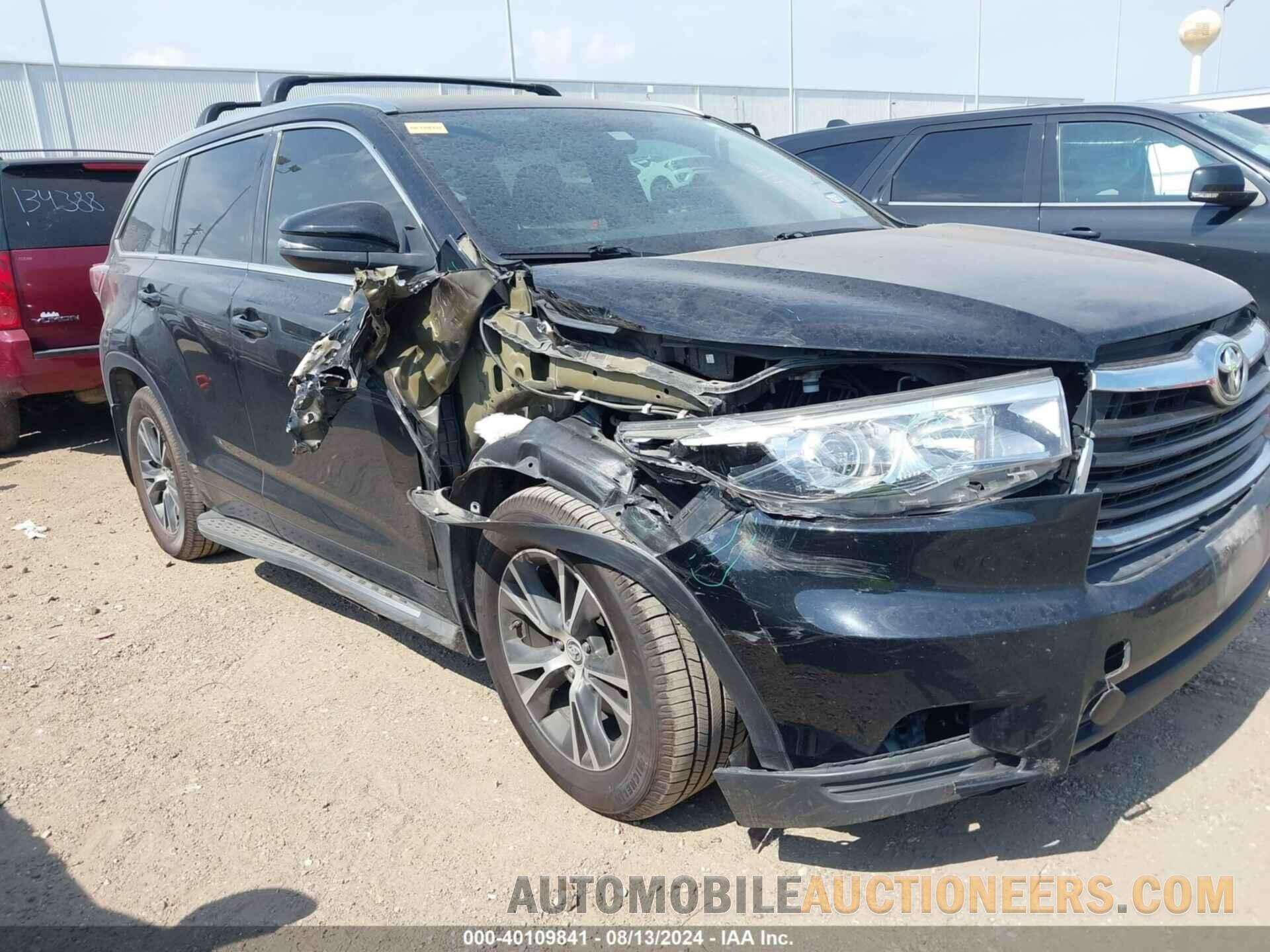 5TDKKRFH8GS133780 TOYOTA HIGHLANDER 2016