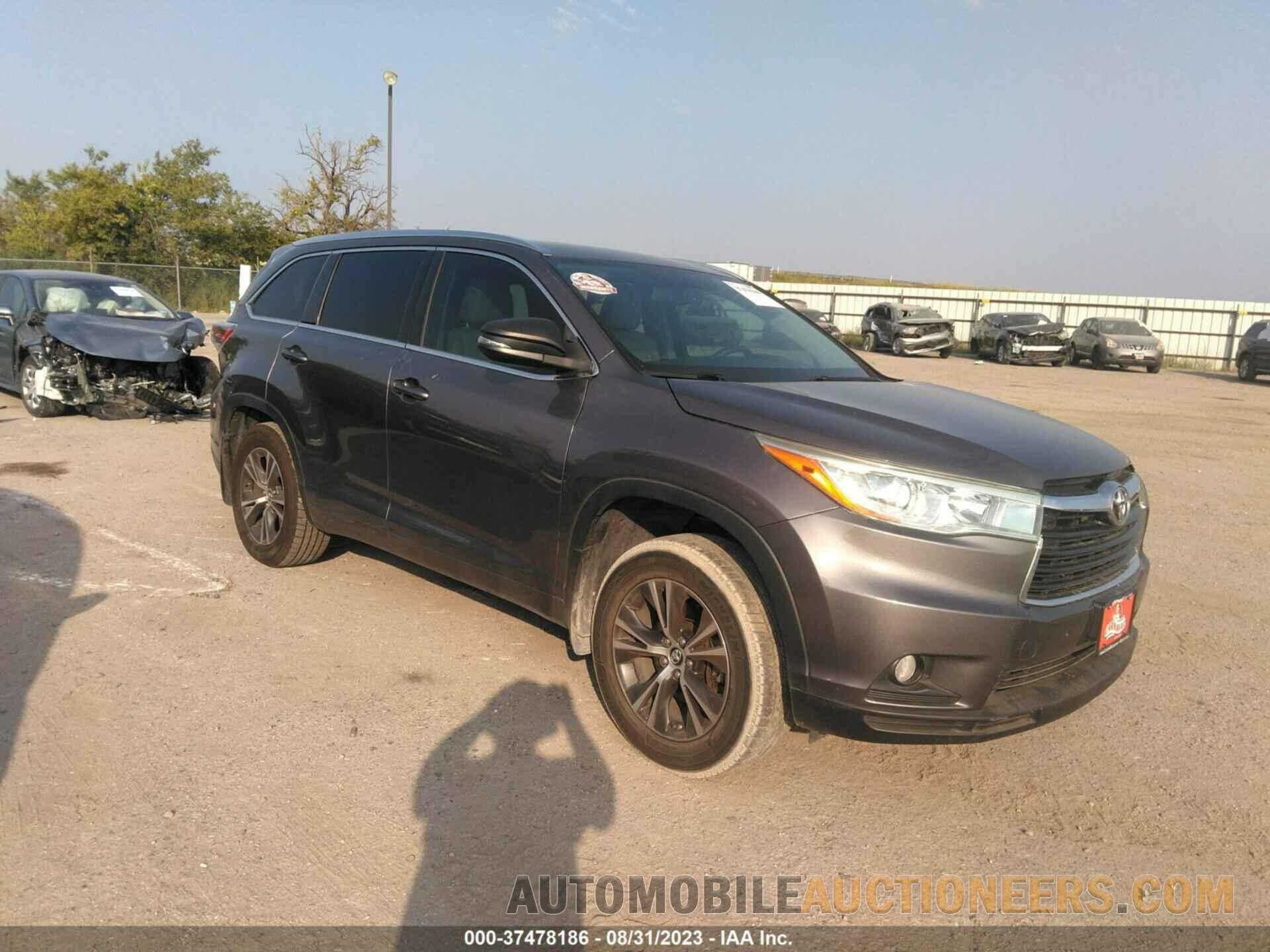 5TDKKRFH8GS150966 TOYOTA HIGHLANDER 2016