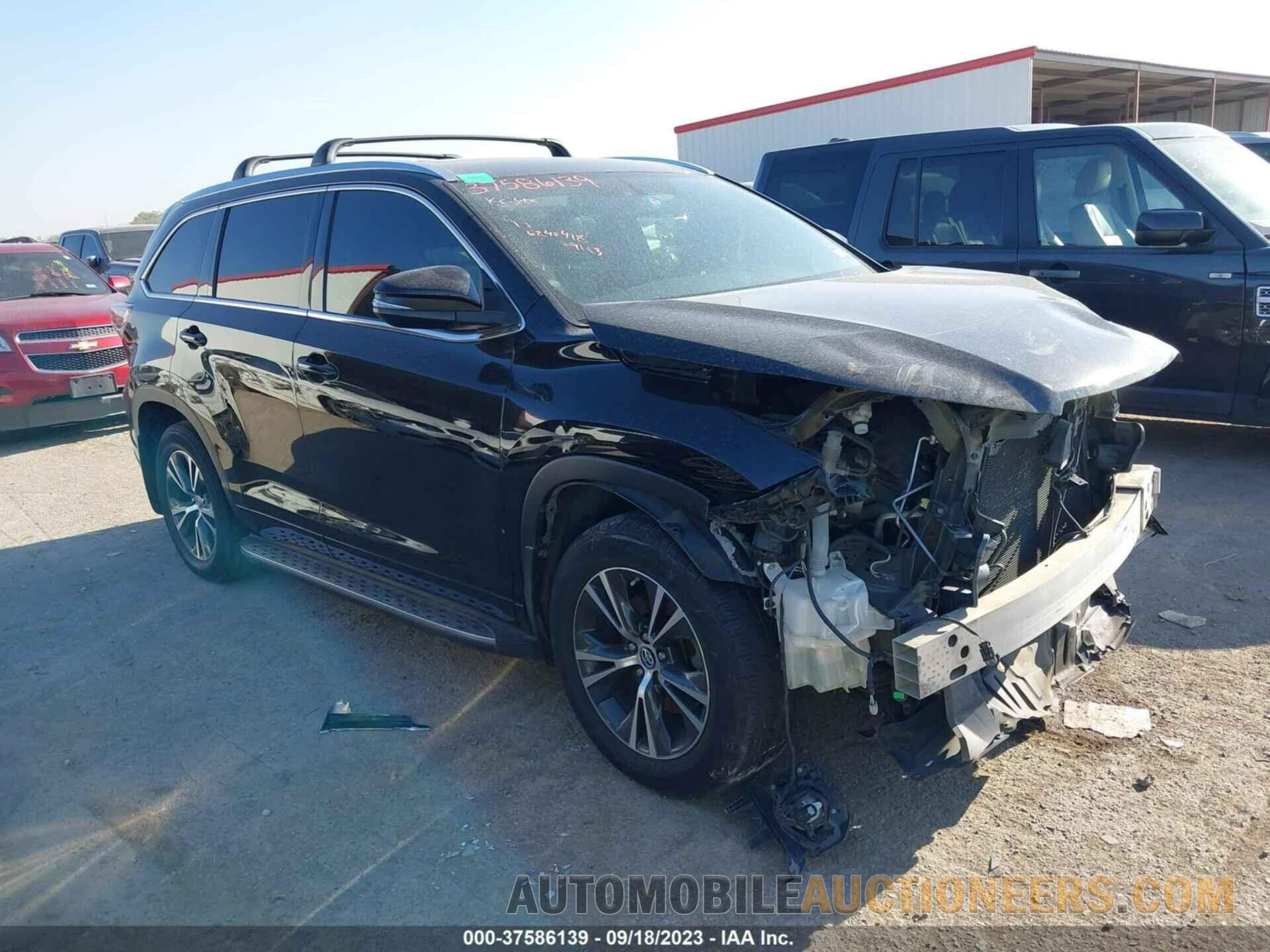 5TDKKRFH8GS154564 TOYOTA HIGHLANDER 2016