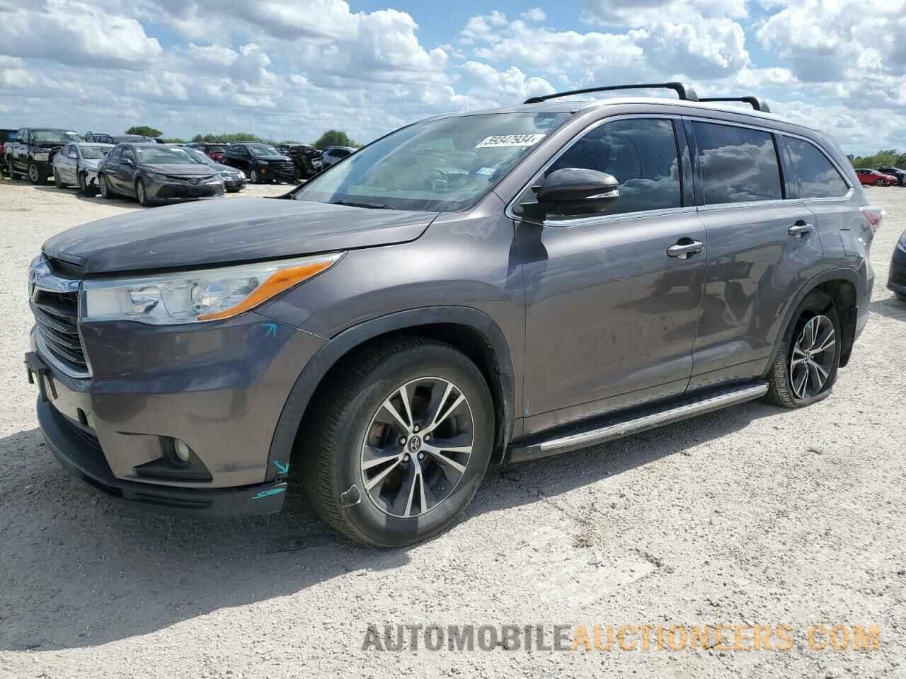 5TDKKRFH8GS164060 TOYOTA HIGHLANDER 2016