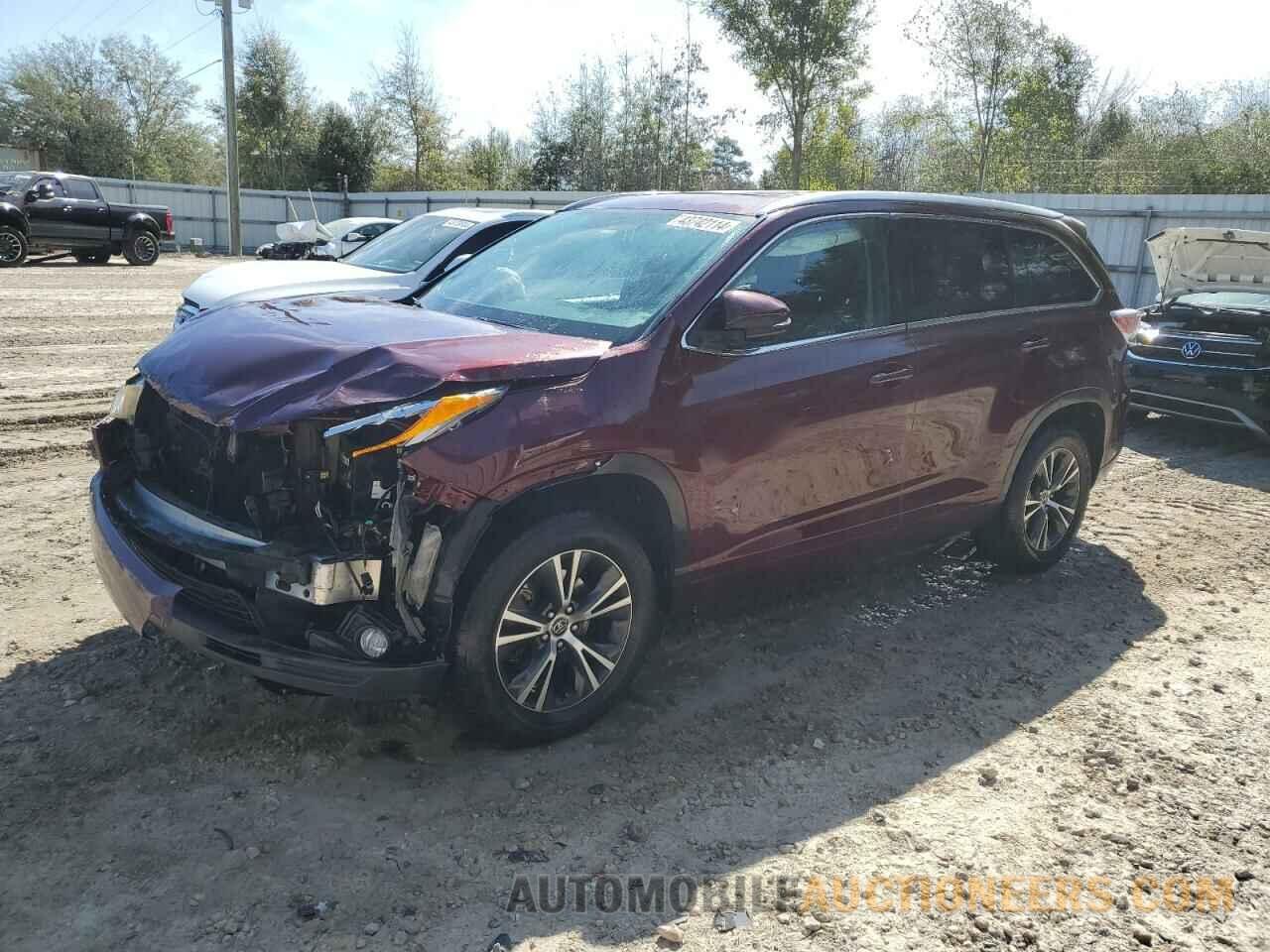 5TDKKRFH8GS167993 TOYOTA HIGHLANDER 2016