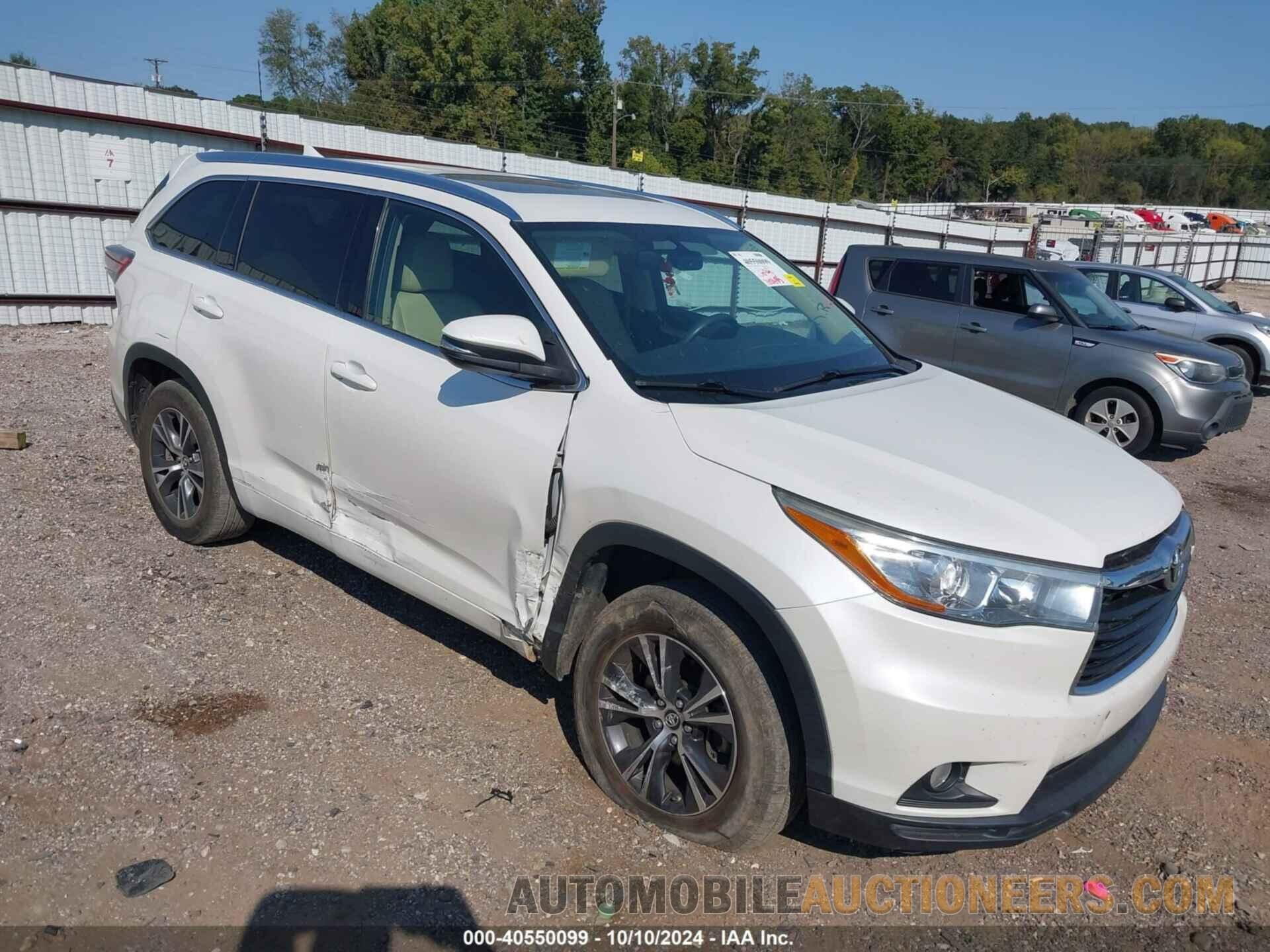 5TDKKRFH8GS174054 TOYOTA HIGHLANDER 2016