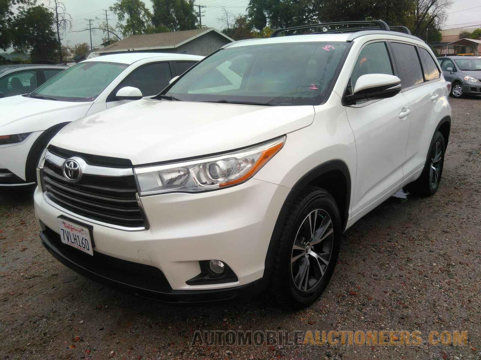 5TDKKRFH8GS178881 Toyota Highlander 2016