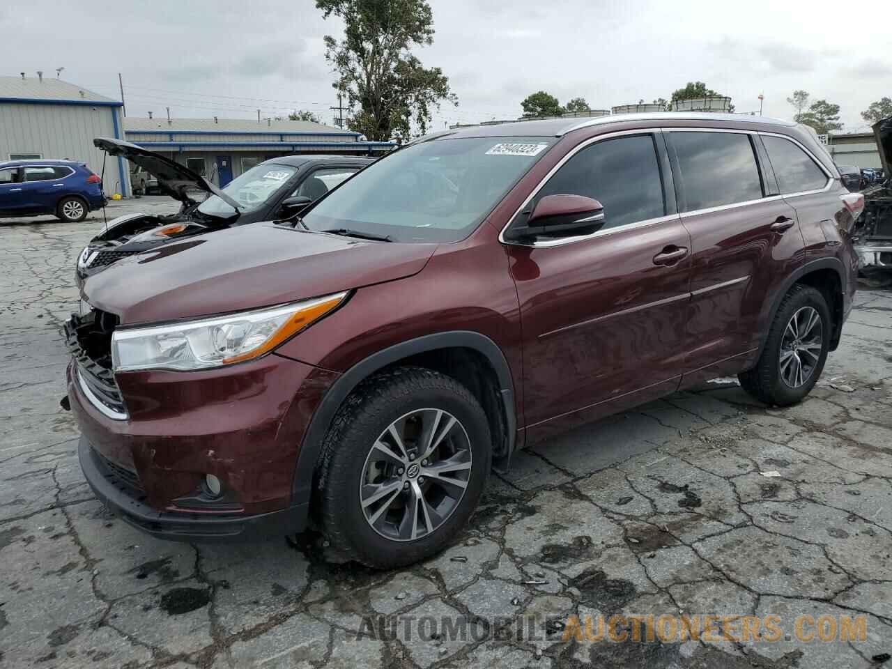 5TDKKRFH8GS185474 TOYOTA HIGHLANDER 2016