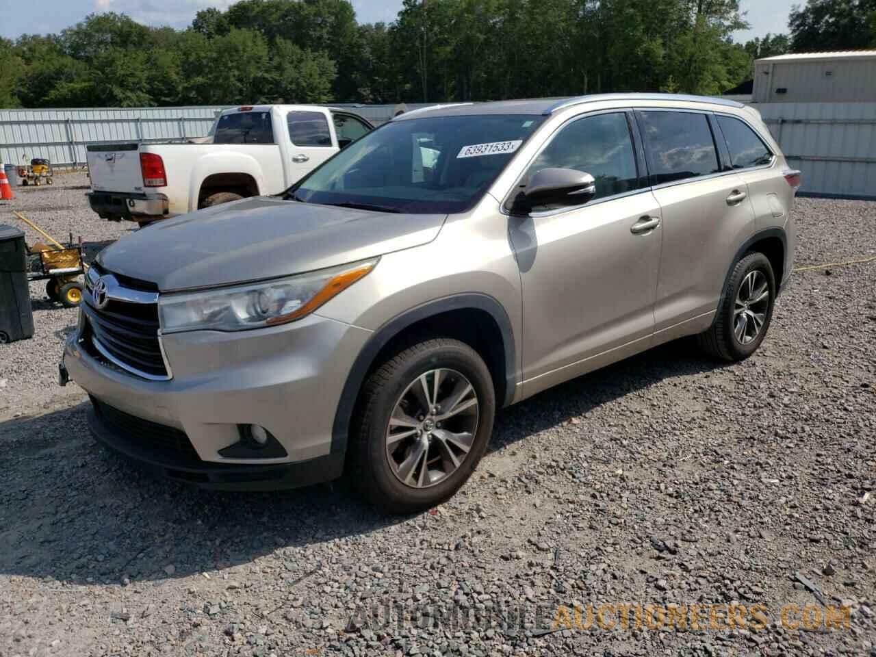 5TDKKRFH8GS500595 TOYOTA HIGHLANDER 2016