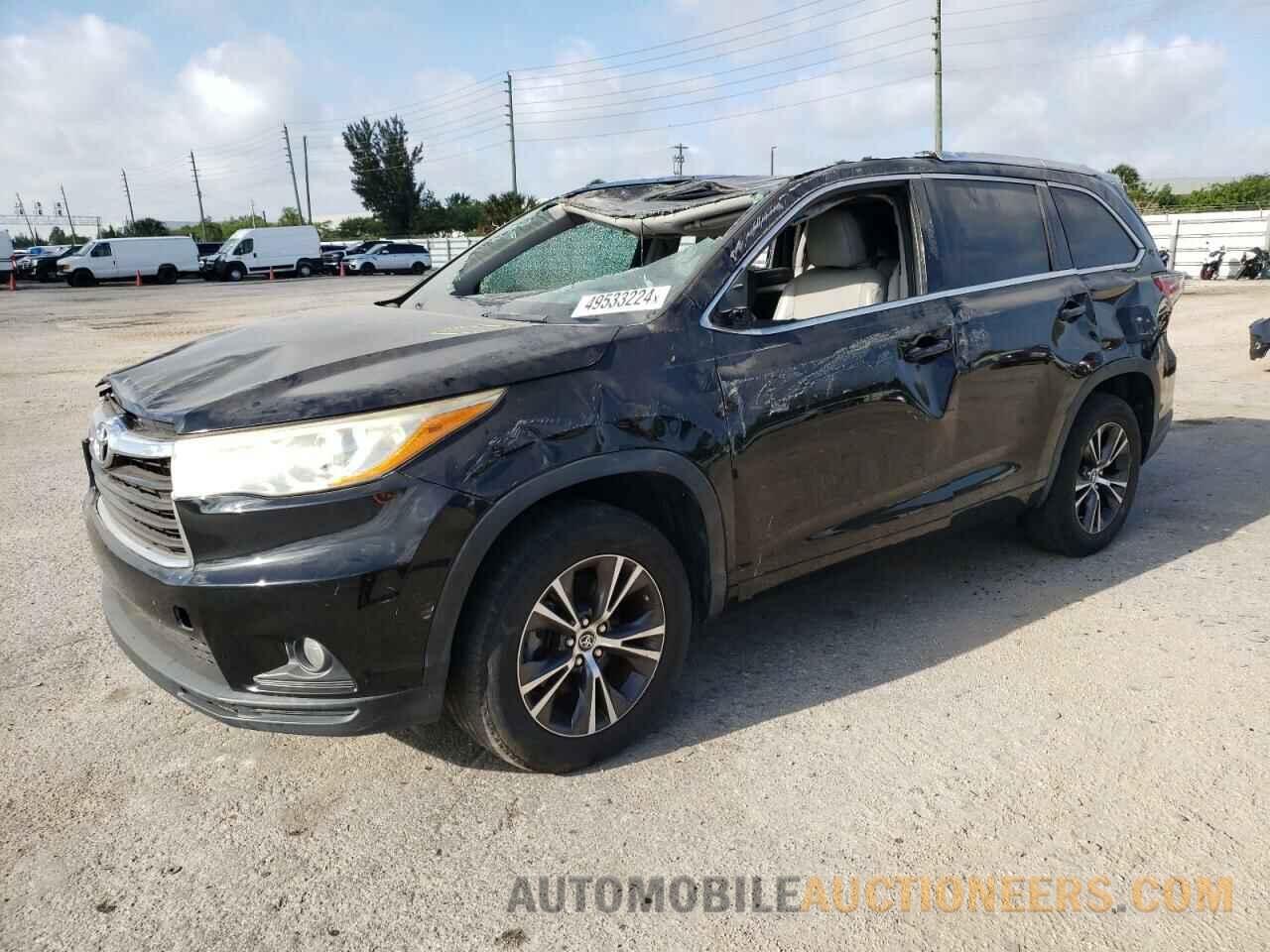 5TDKKRFH8GS501603 TOYOTA HIGHLANDER 2016