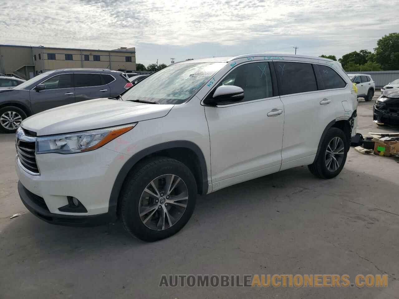 5TDKKRFH8GS505327 TOYOTA HIGHLANDER 2016