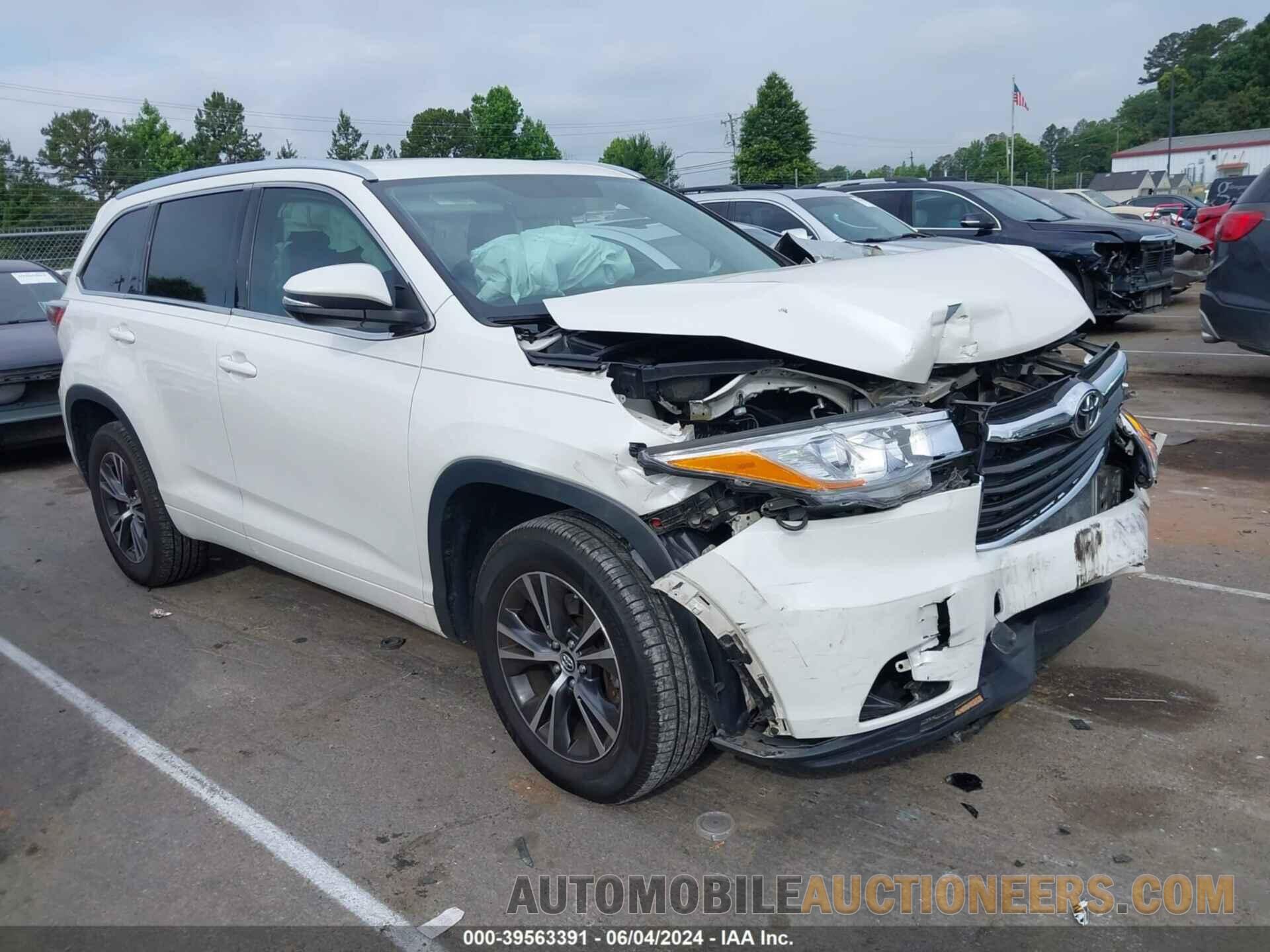 5TDKKRFH8GS505571 TOYOTA HIGHLANDER 2016