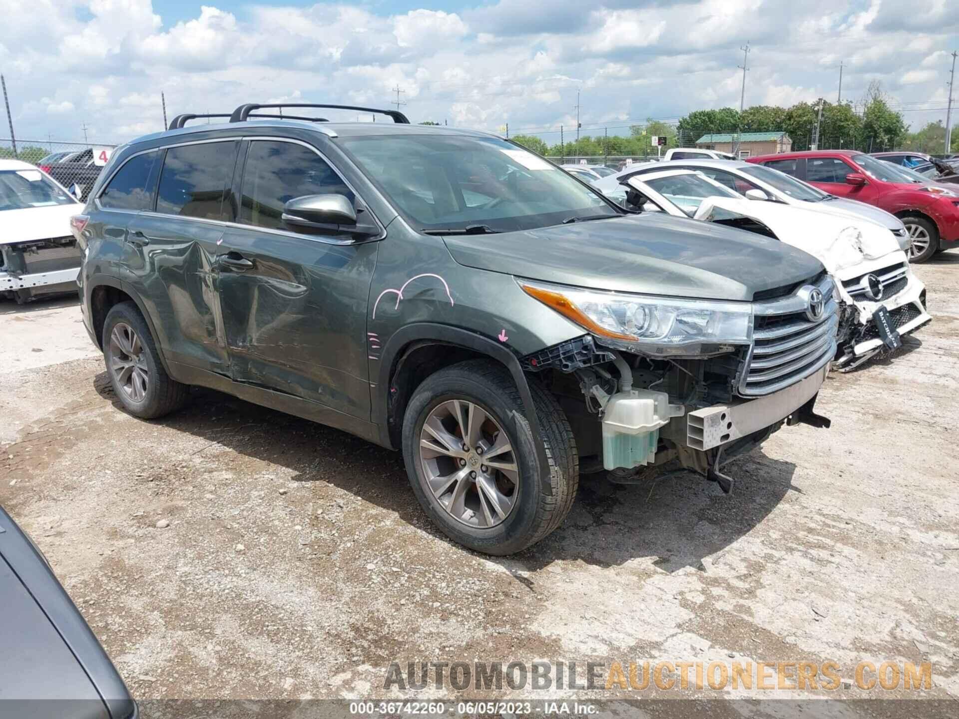 5TDKKRFH9FS062393 TOYOTA HIGHLANDER 2015