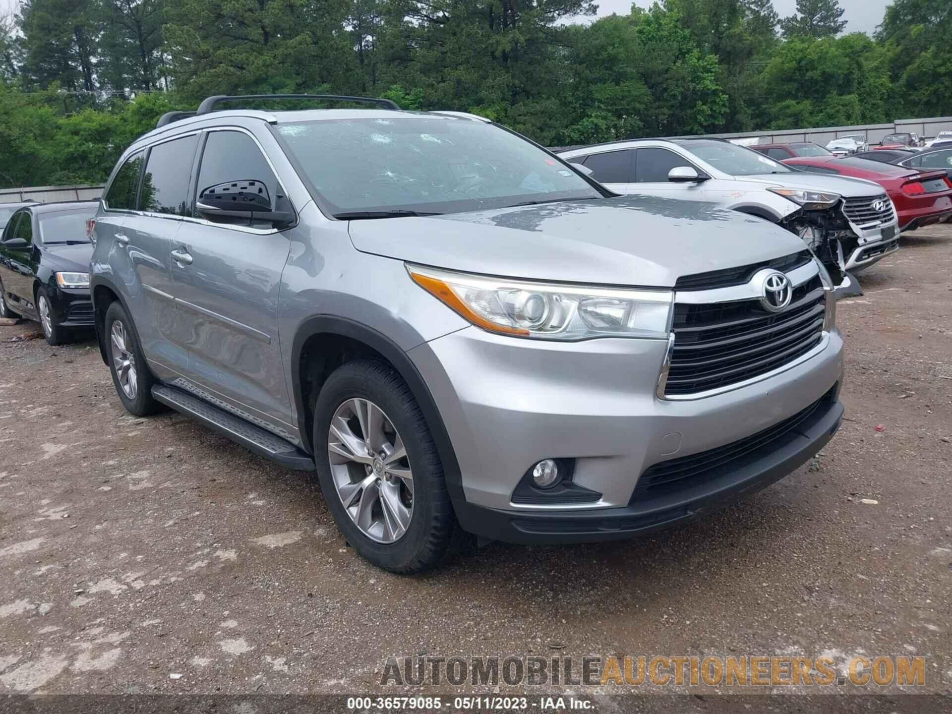 5TDKKRFH9FS102925 TOYOTA HIGHLANDER 2015