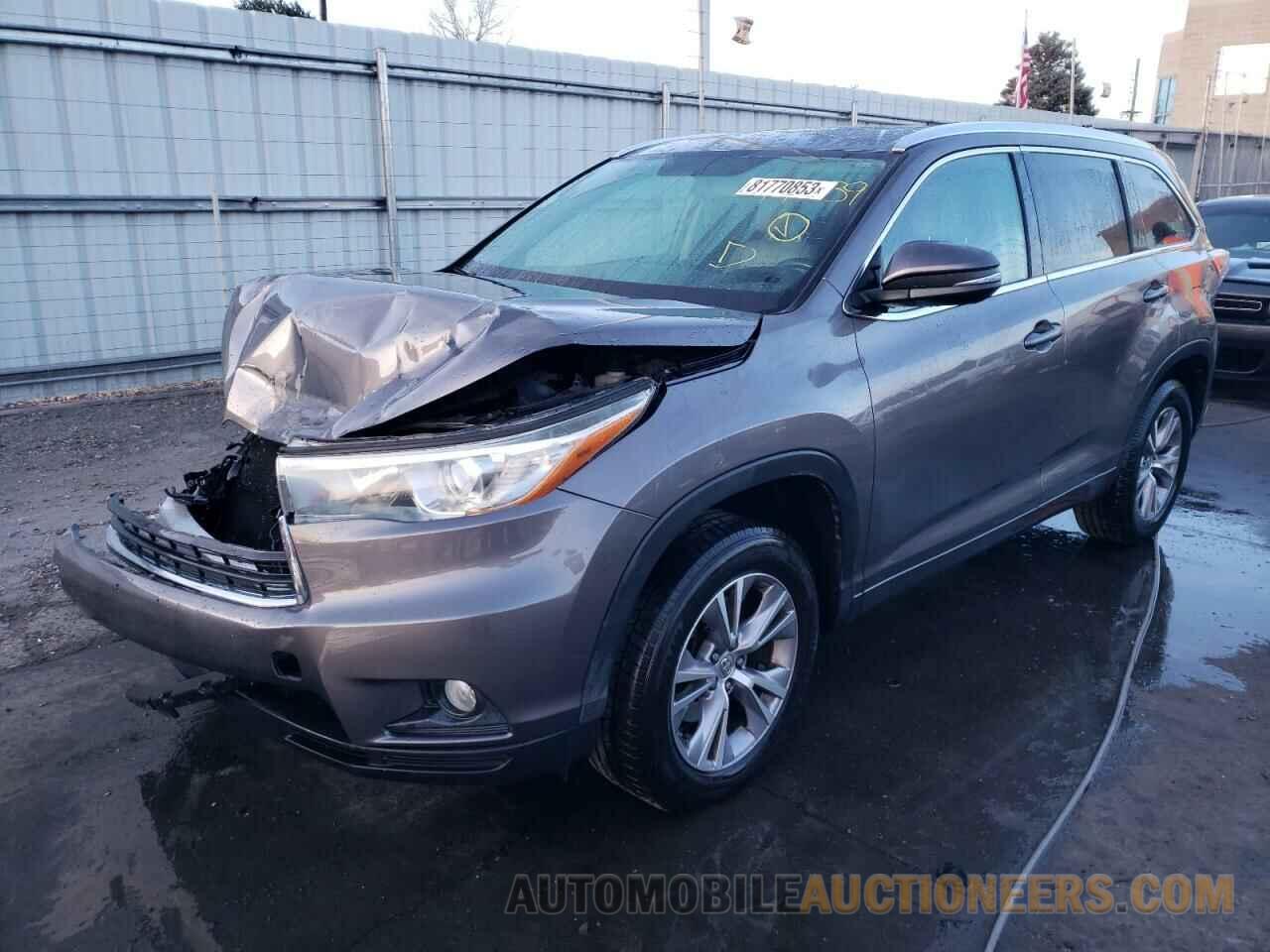 5TDKKRFH9FS110300 TOYOTA HIGHLANDER 2015