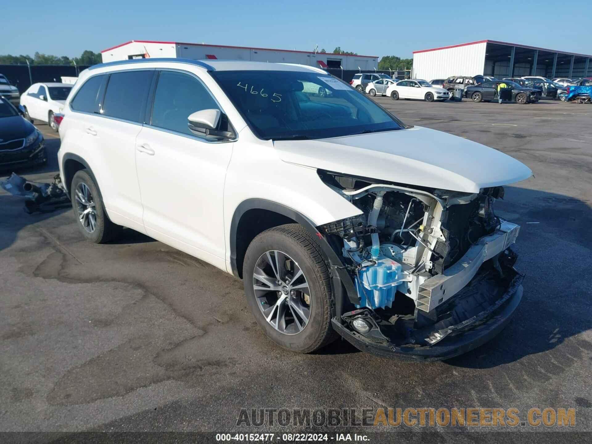 5TDKKRFH9GS156730 TOYOTA HIGHLANDER 2016