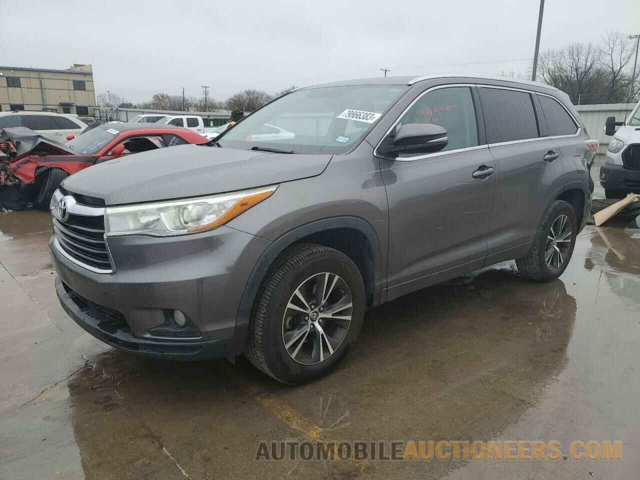 5TDKKRFH9GS163323 TOYOTA HIGHLANDER 2016