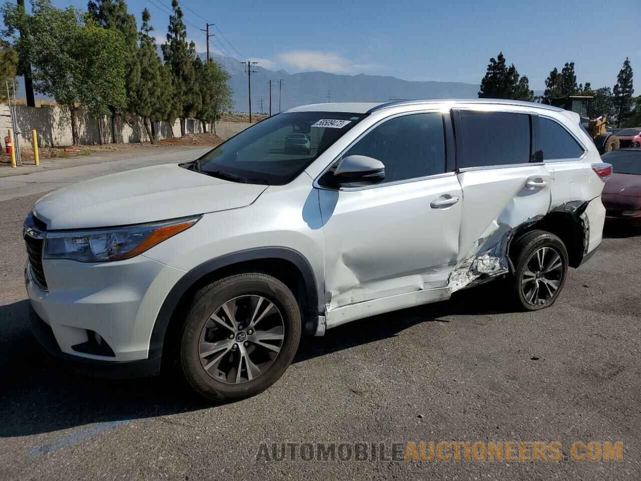 5TDKKRFH9GS165721 TOYOTA HIGHLANDER 2016