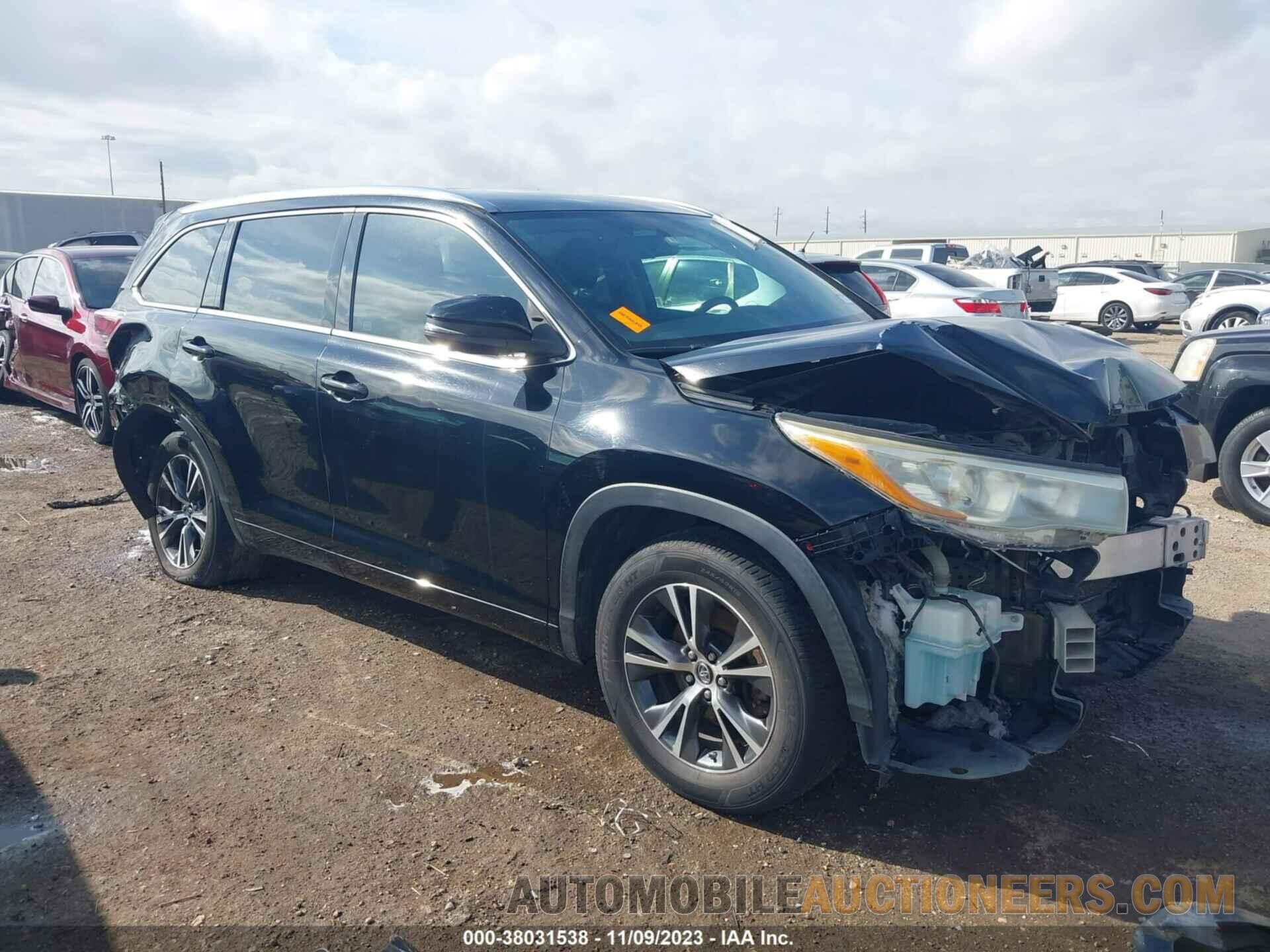 5TDKKRFH9GS178887 TOYOTA HIGHLANDER 2016