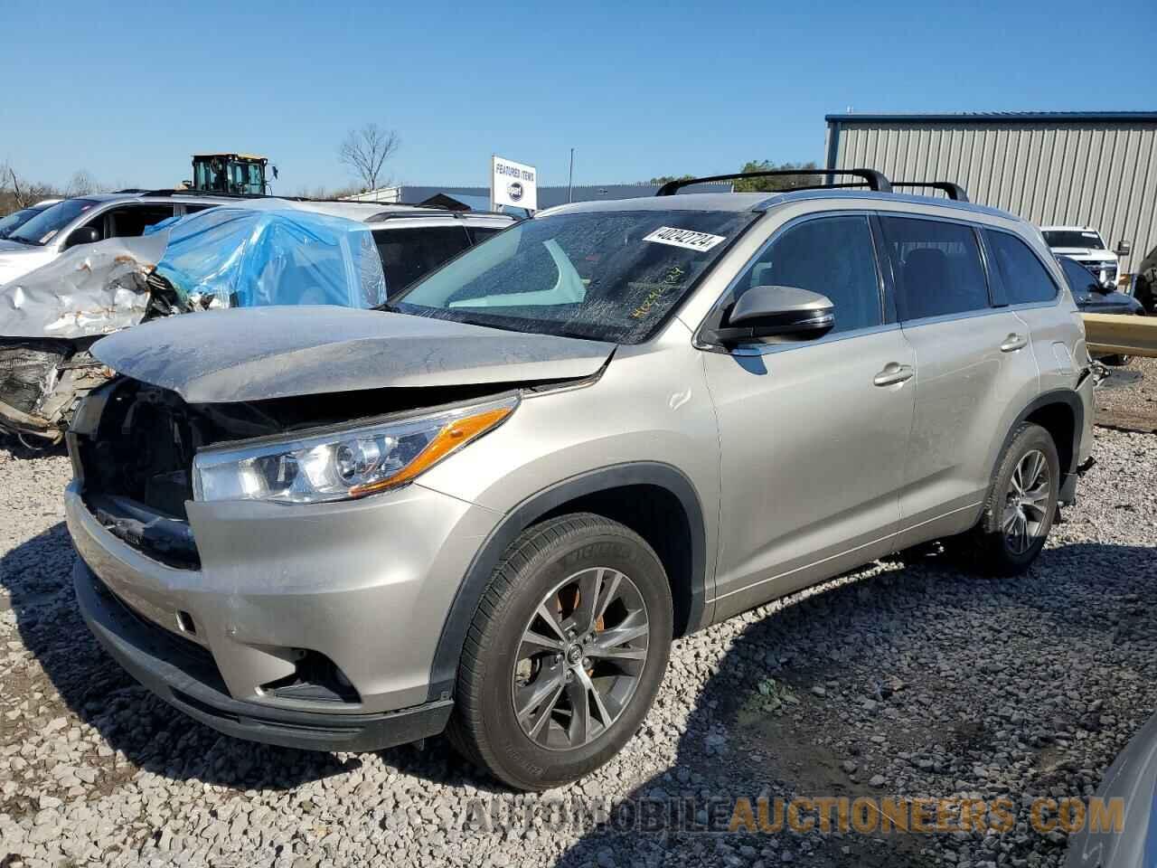 5TDKKRFH9GS500590 TOYOTA HIGHLANDER 2016