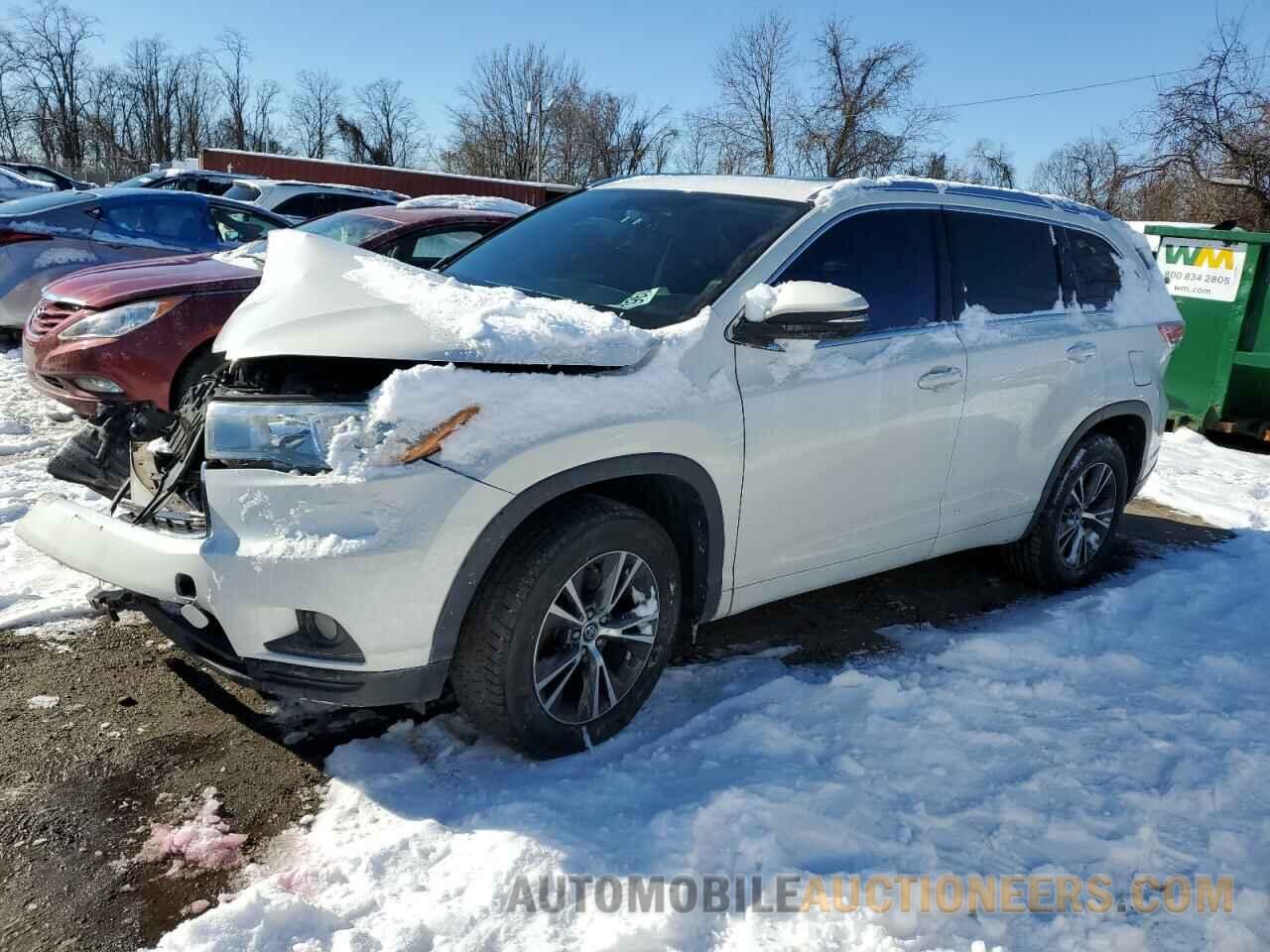 5TDKKRFH9GS504820 TOYOTA HIGHLANDER 2016