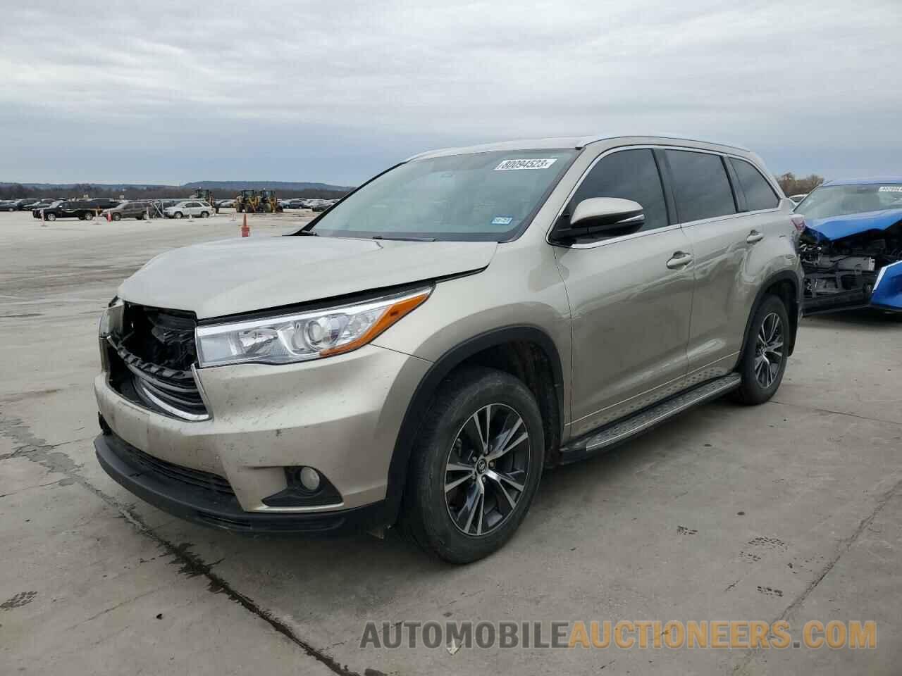 5TDKKRFH9GS504901 TOYOTA HIGHLANDER 2016