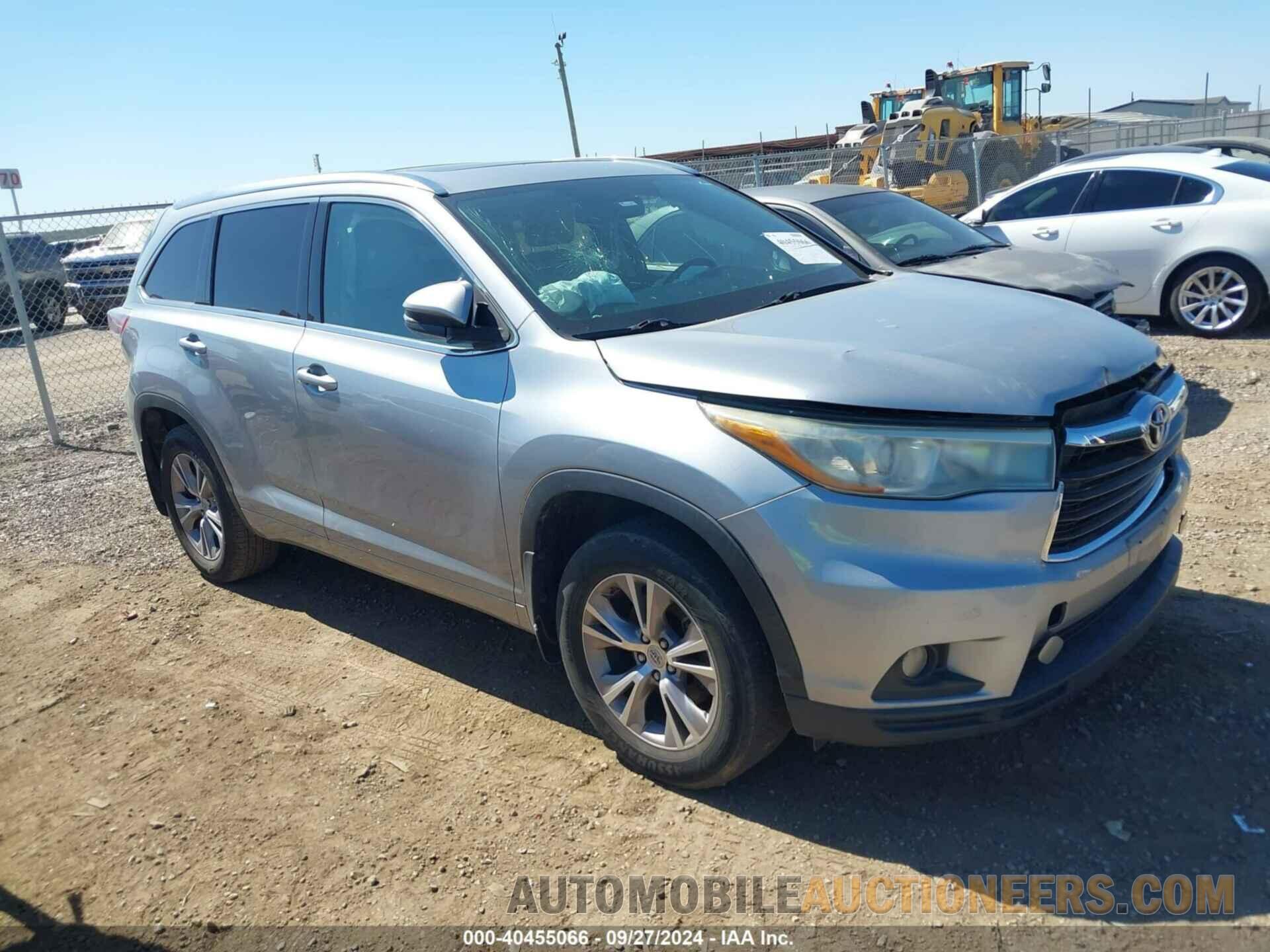 5TDKKRFHXFS049457 TOYOTA HIGHLANDER 2015