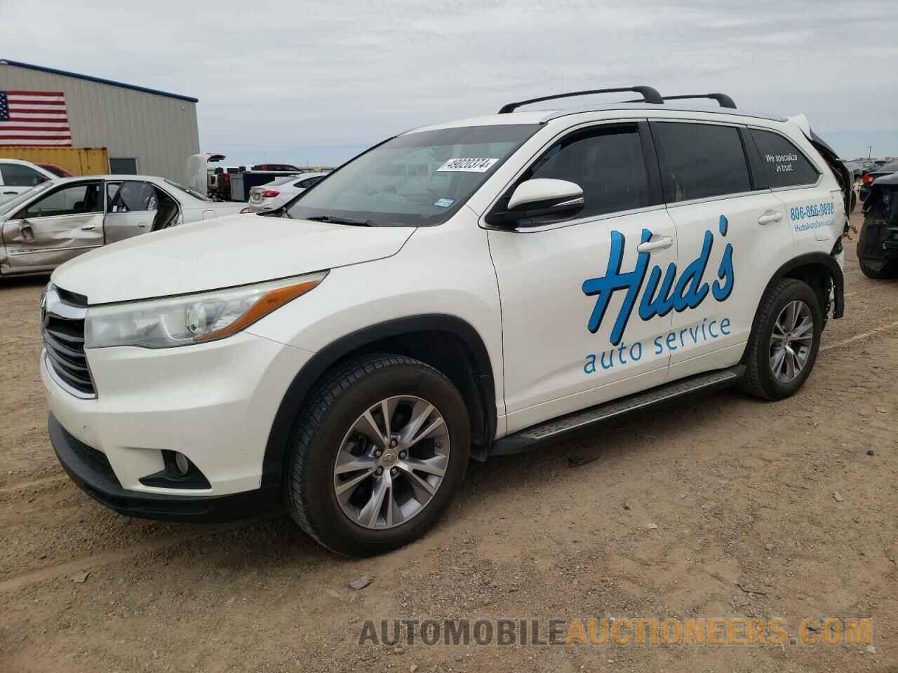 5TDKKRFHXFS056215 TOYOTA HIGHLANDER 2015