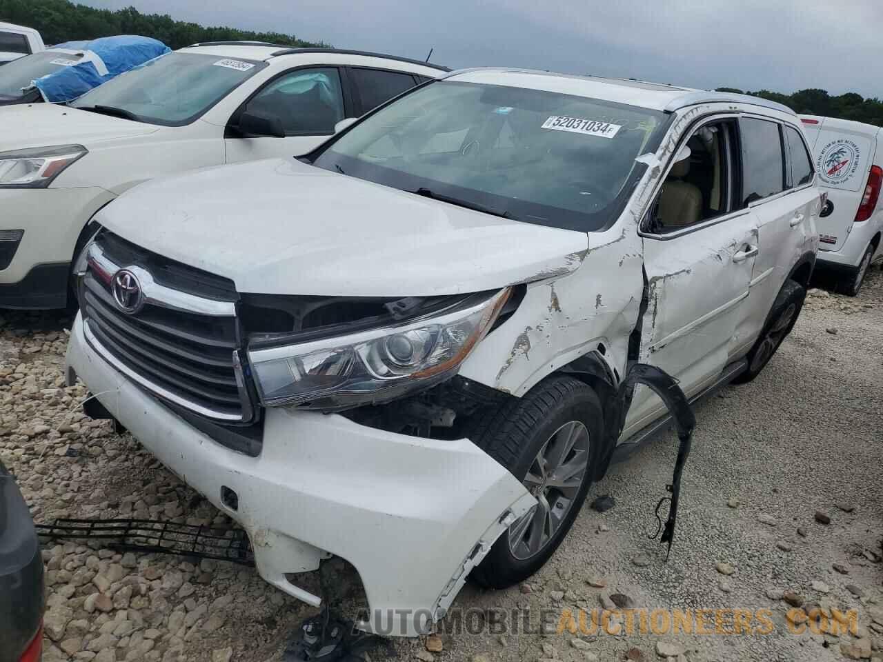 5TDKKRFHXFS059342 TOYOTA HIGHLANDER 2015