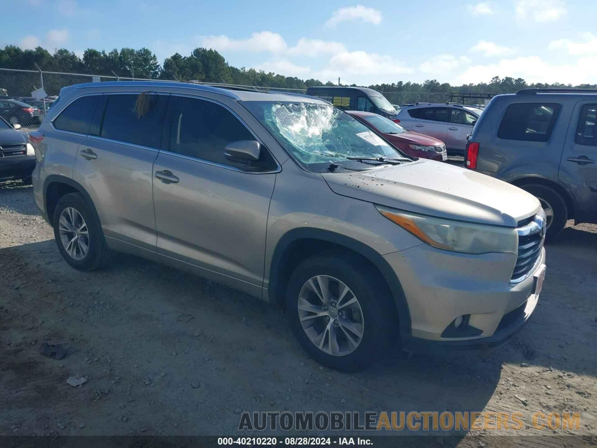 5TDKKRFHXFS073158 TOYOTA HIGHLANDER 2015