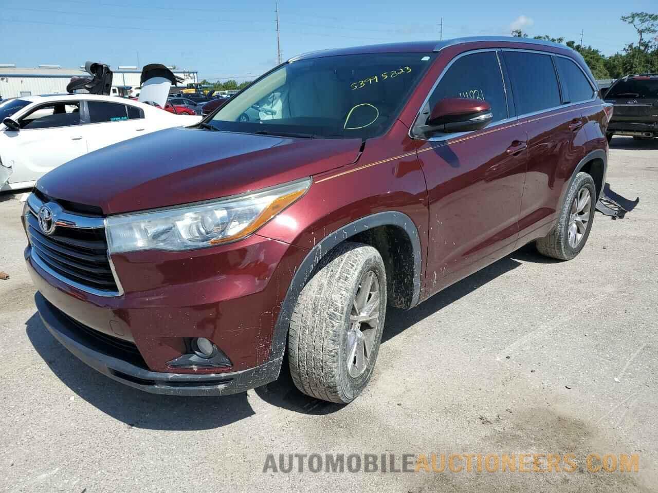 5TDKKRFHXFS081700 TOYOTA HIGHLANDER 2015