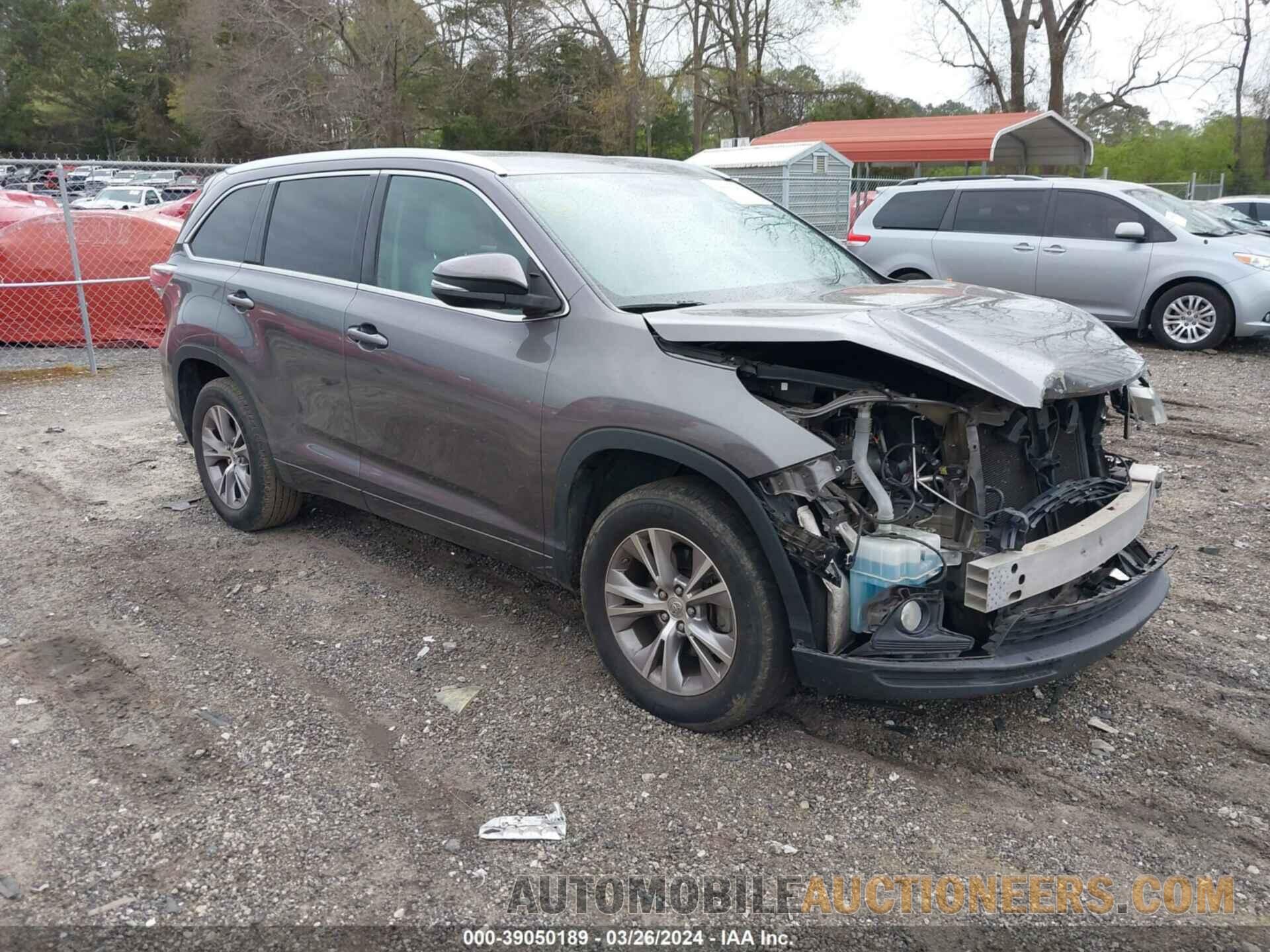 5TDKKRFHXFS095662 TOYOTA HIGHLANDER 2015