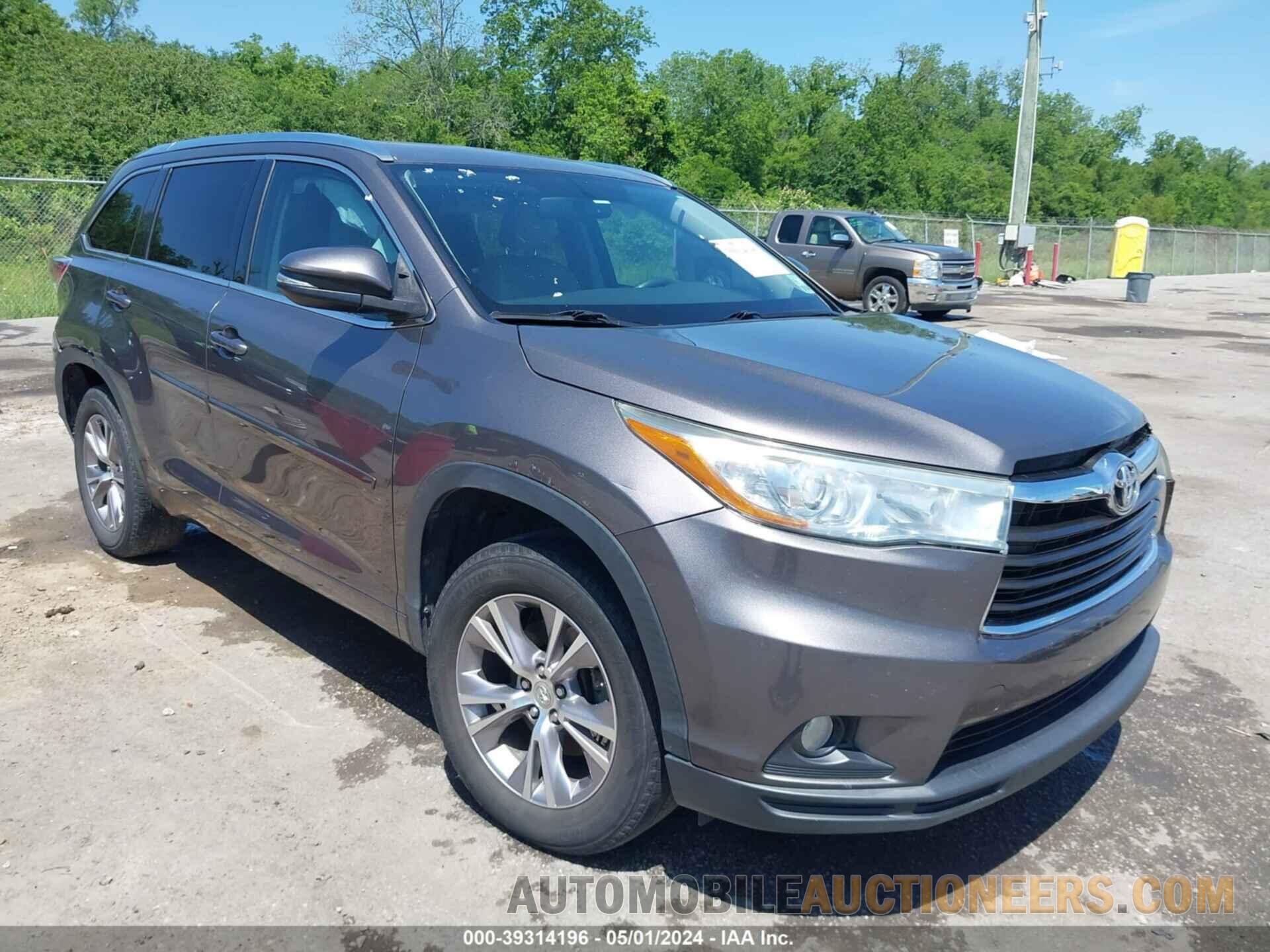 5TDKKRFHXFS111682 TOYOTA HIGHLANDER 2015