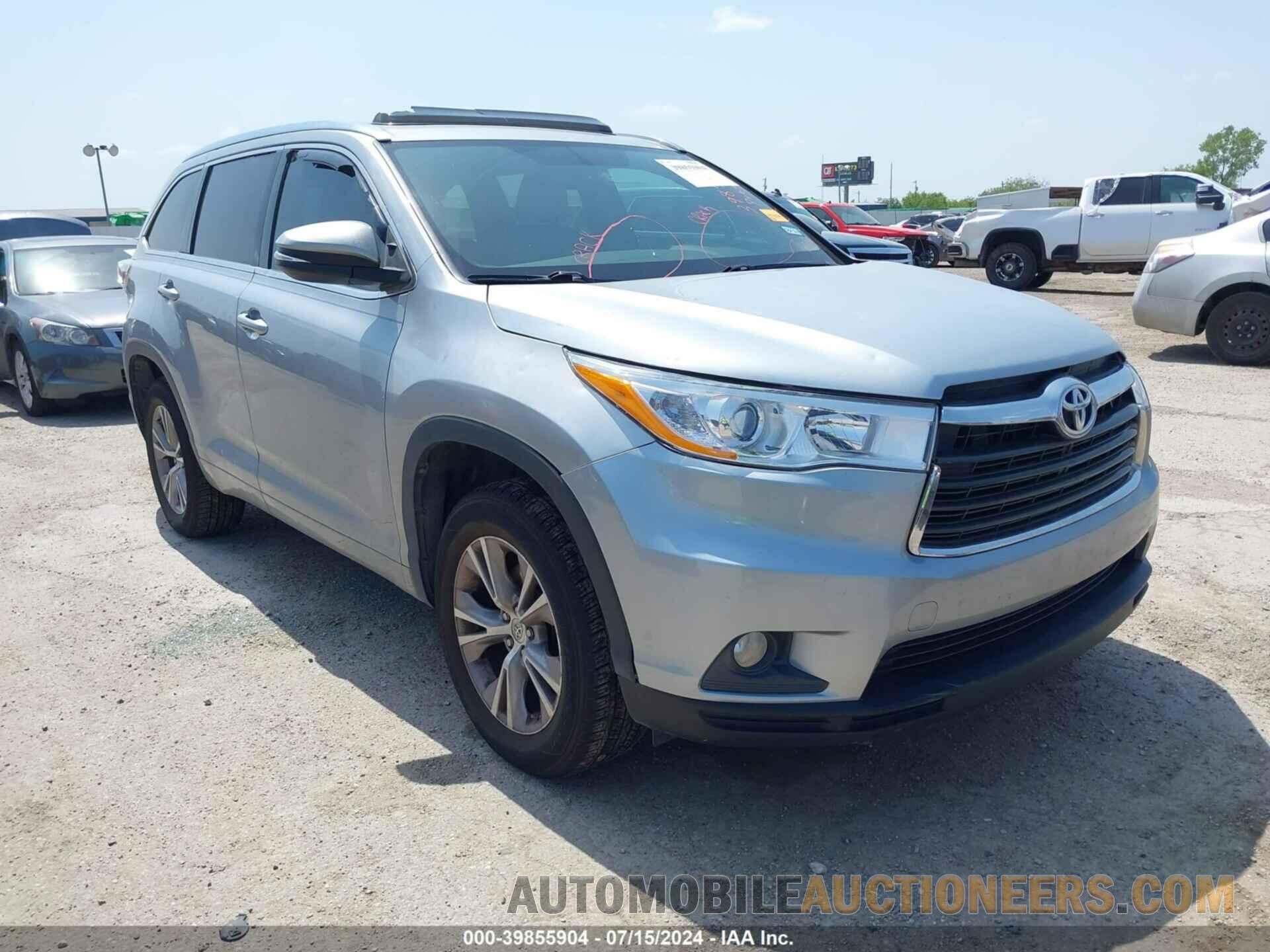 5TDKKRFHXFS114503 TOYOTA HIGHLANDER 2015