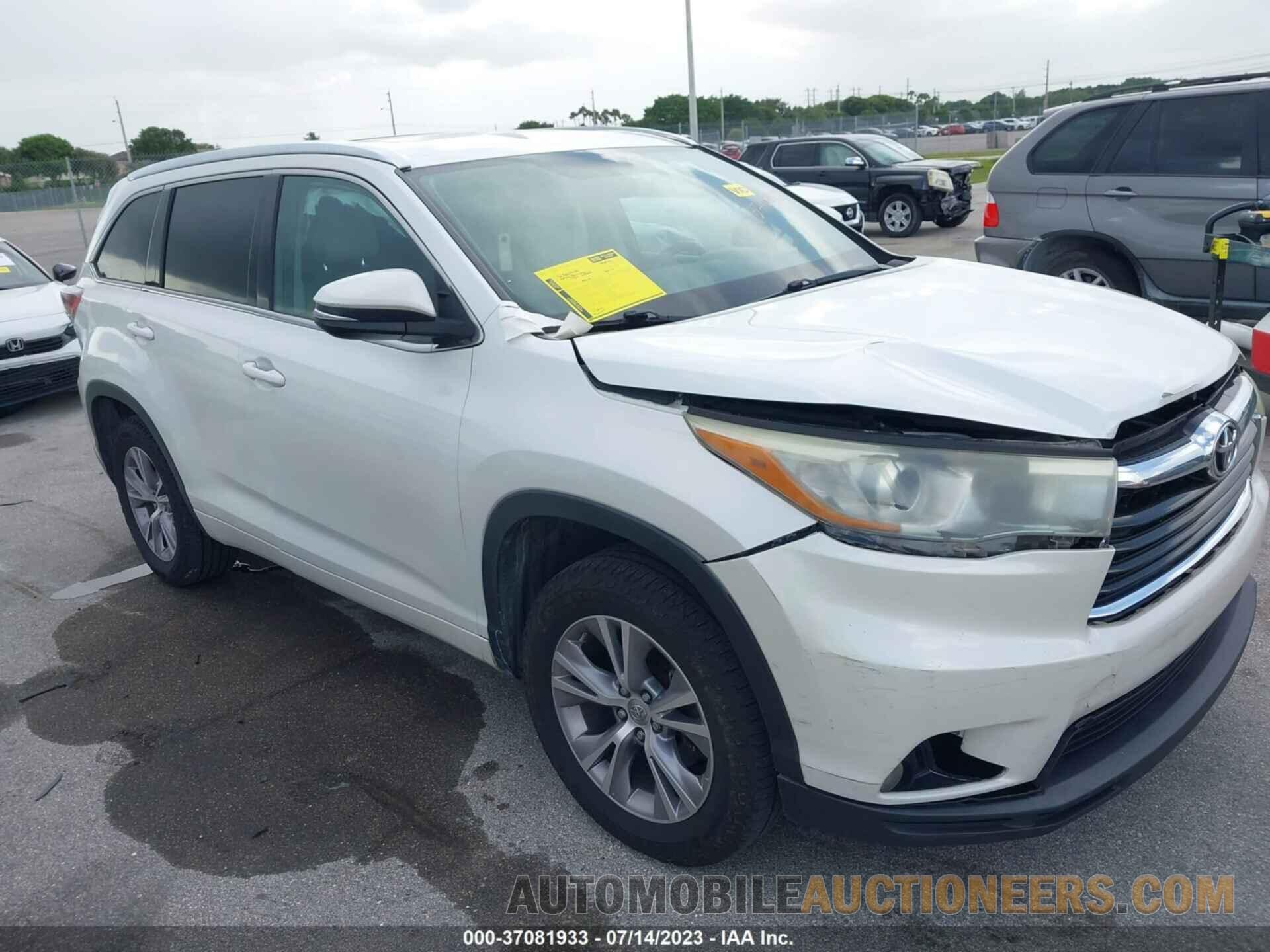 5TDKKRFHXFS116557 TOYOTA HIGHLANDER 2015