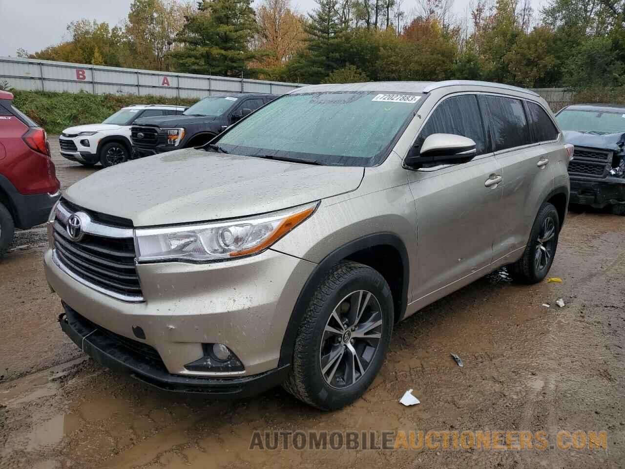 5TDKKRFHXGS140729 TOYOTA HIGHLANDER 2016