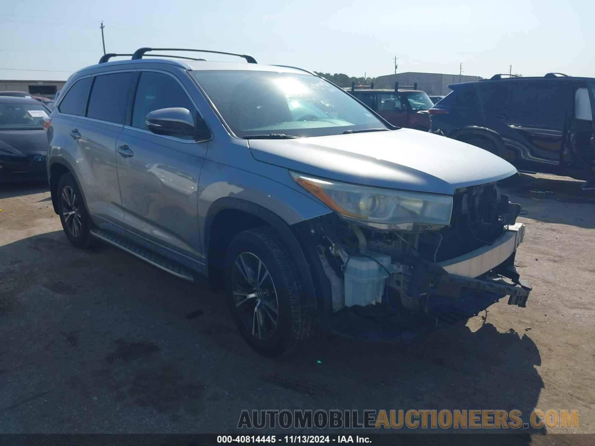 5TDKKRFHXGS142982 TOYOTA HIGHLANDER 2016