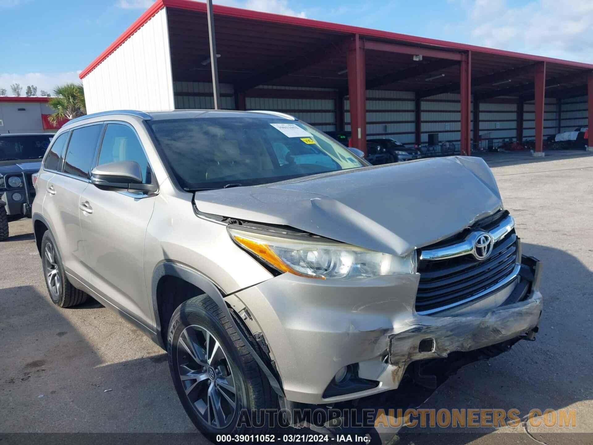 5TDKKRFHXGS149690 TOYOTA HIGHLANDER 2016