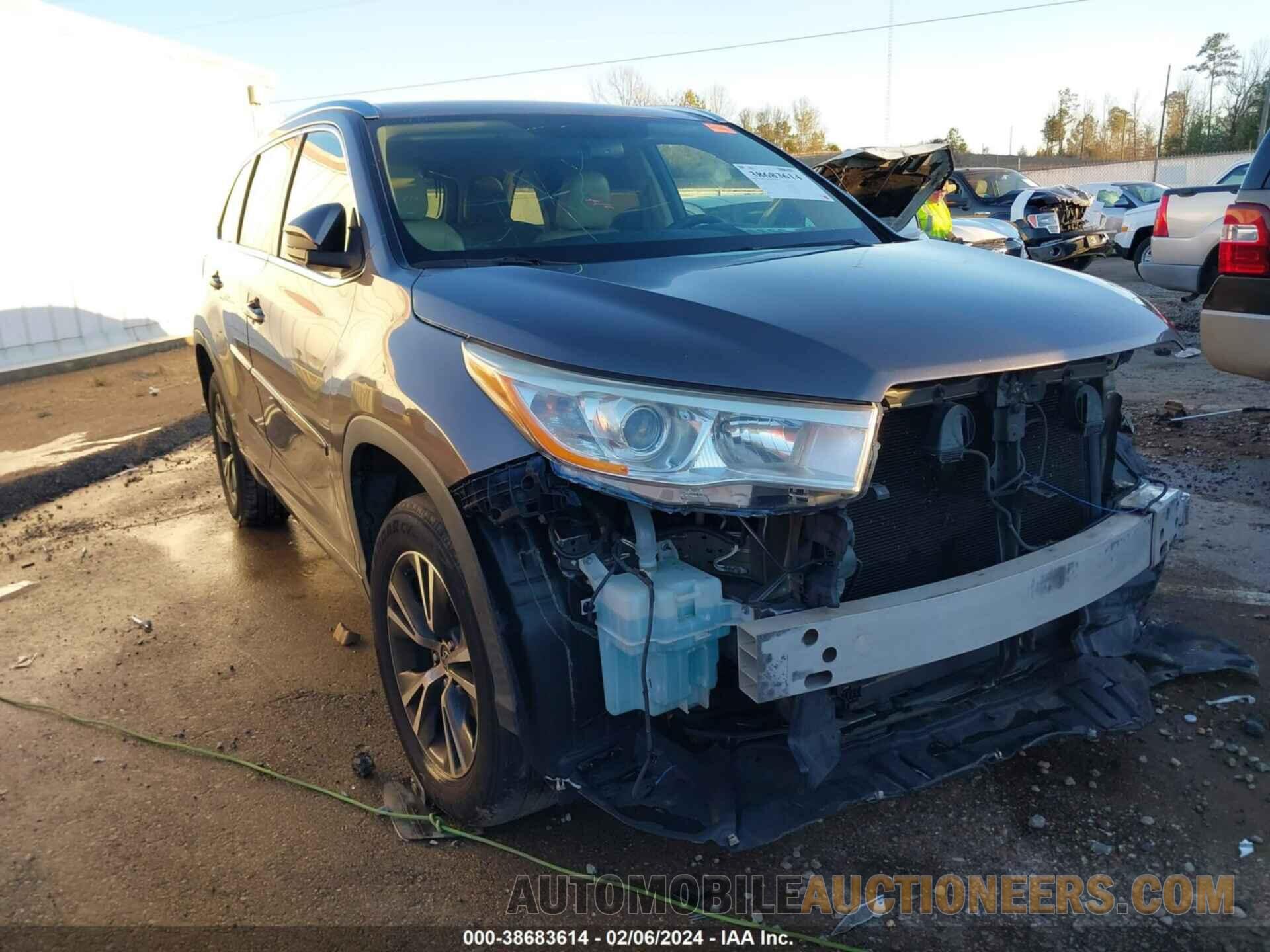 5TDKKRFHXGS154078 TOYOTA HIGHLANDER 2016