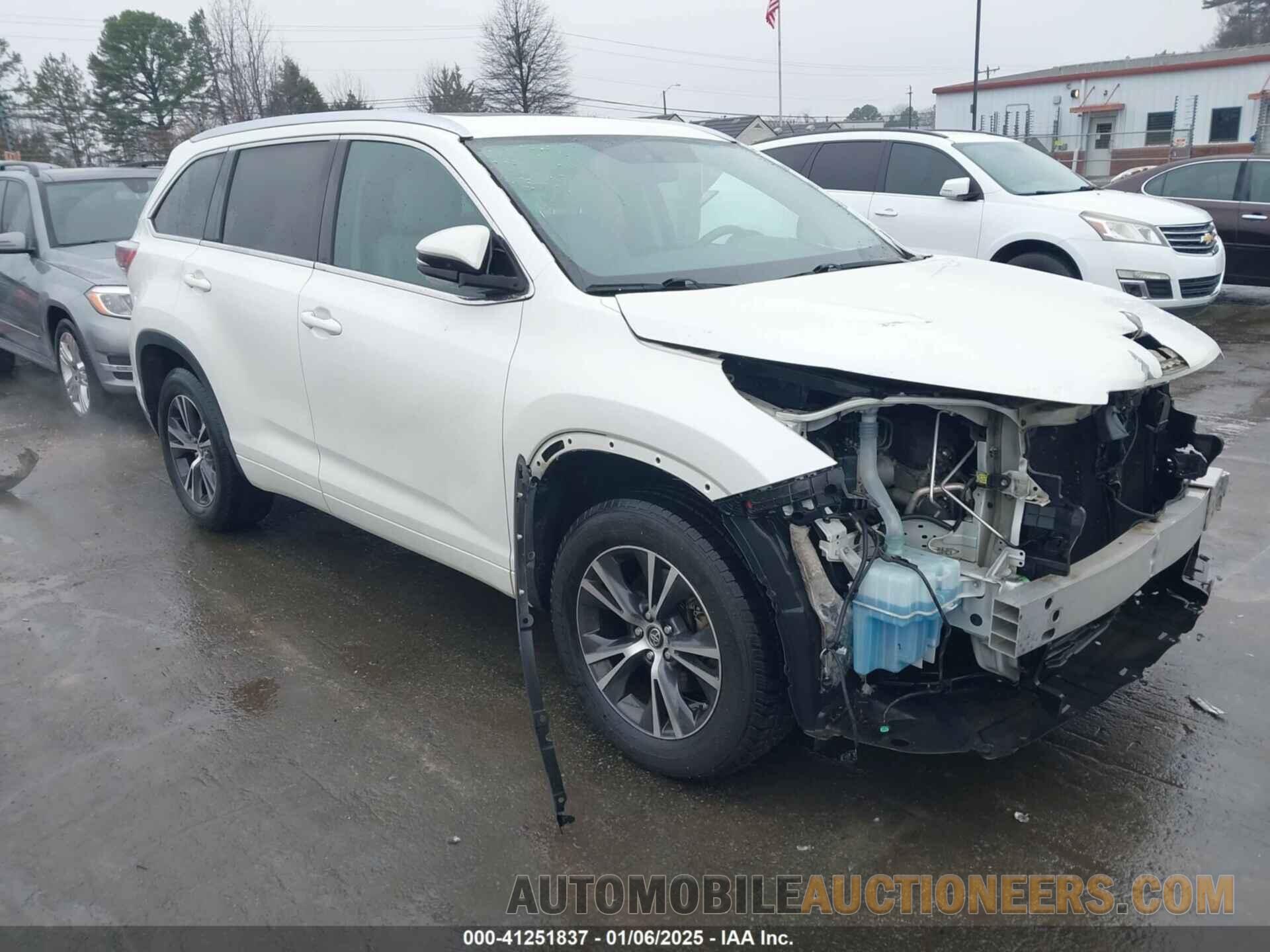 5TDKKRFHXGS156364 TOYOTA HIGHLANDER 2016