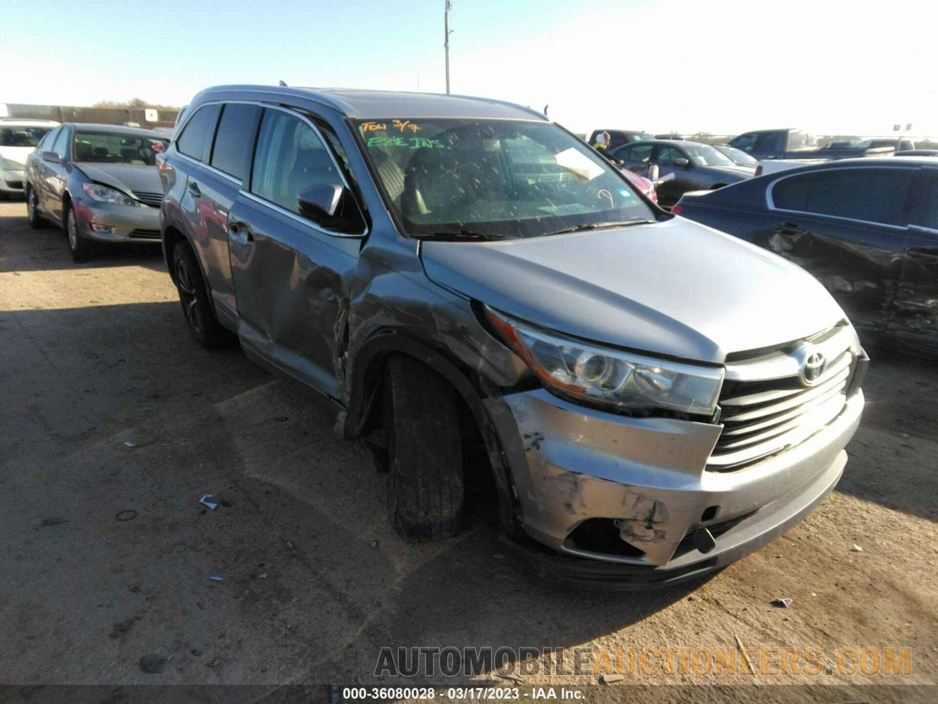 5TDKKRFHXGS162715 TOYOTA HIGHLANDER 2016