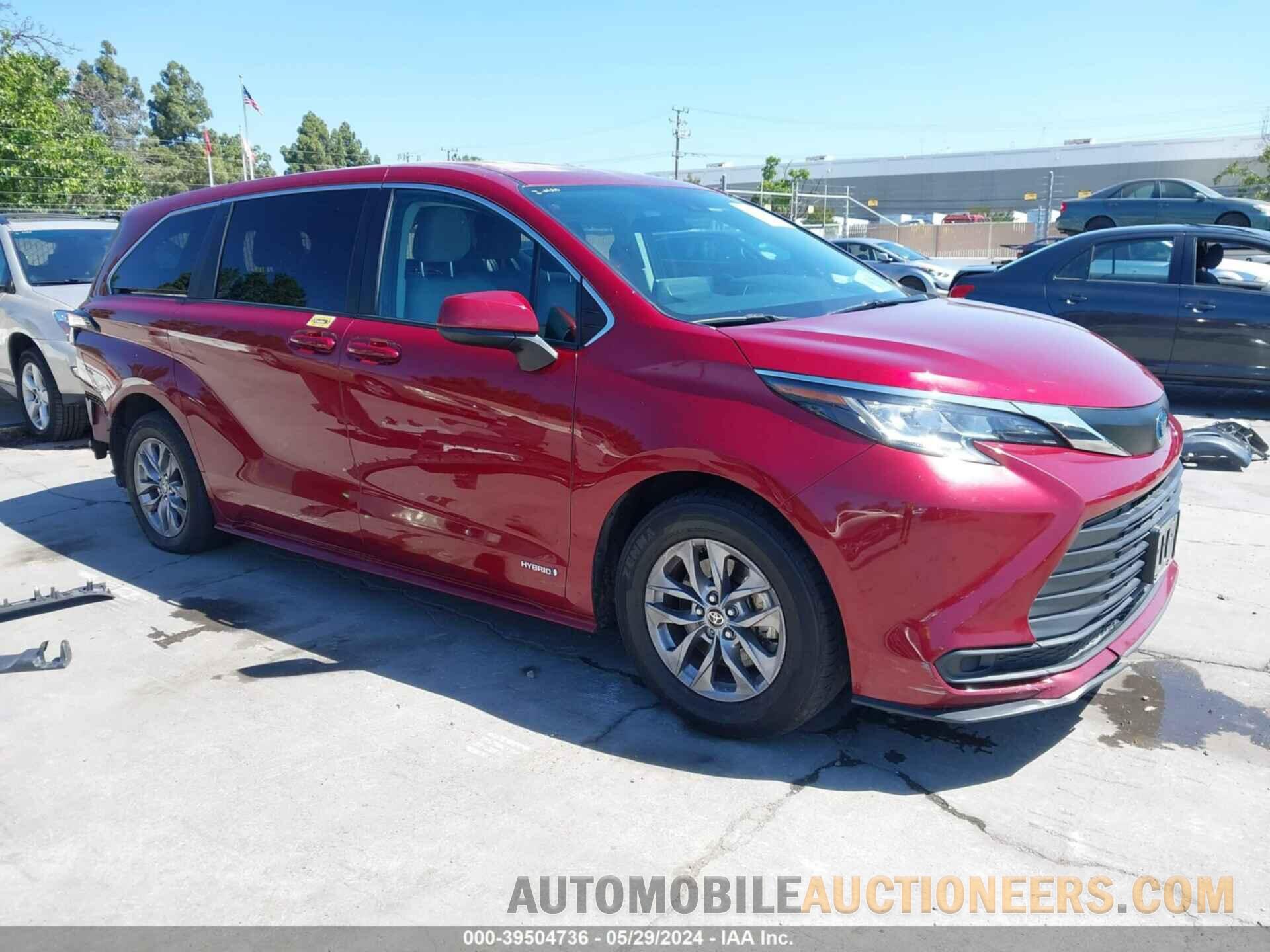 5TDKRKEC0MS026209 TOYOTA SIENNA 2021