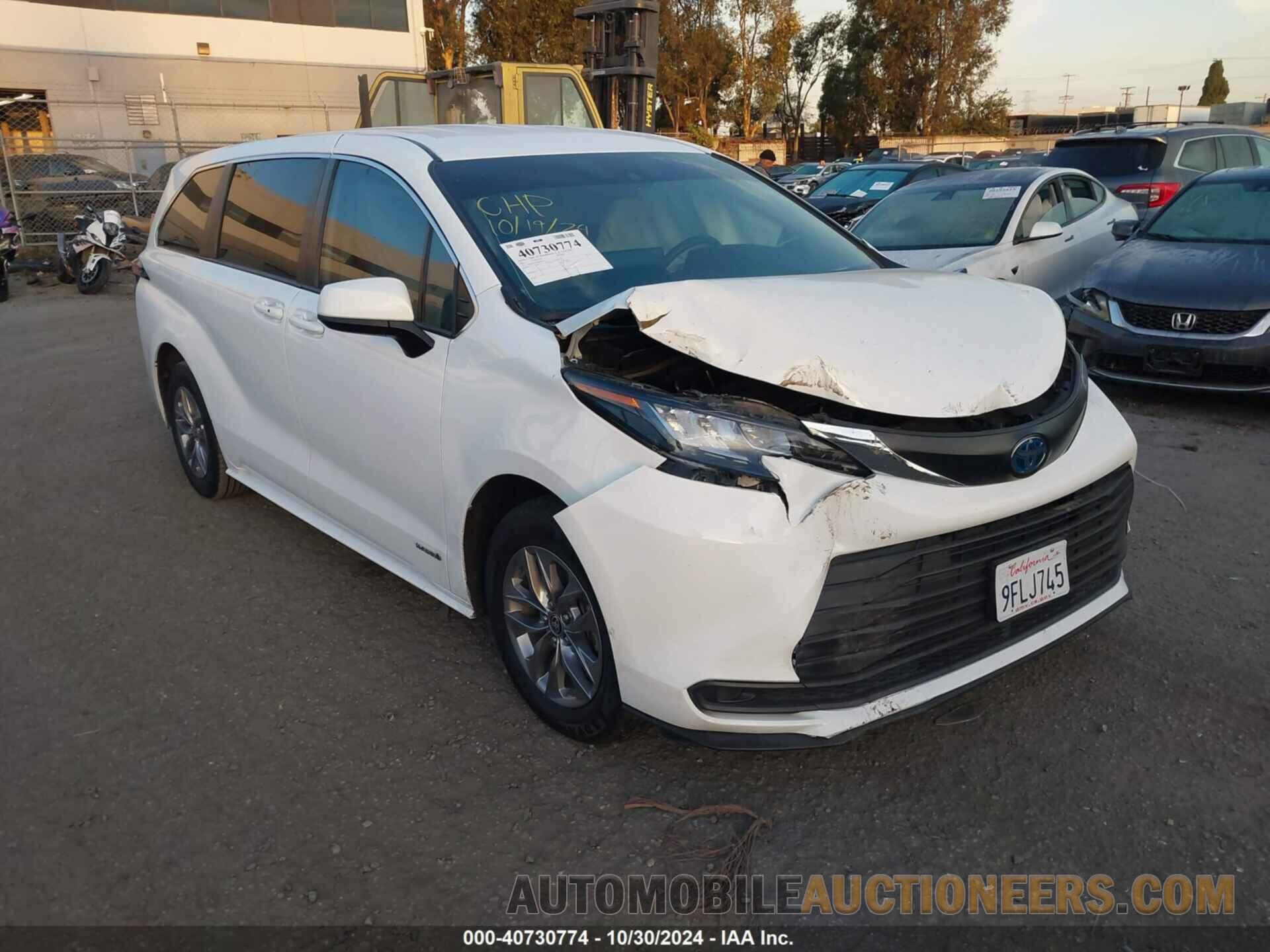 5TDKRKEC0MS042054 TOYOTA SIENNA 2021