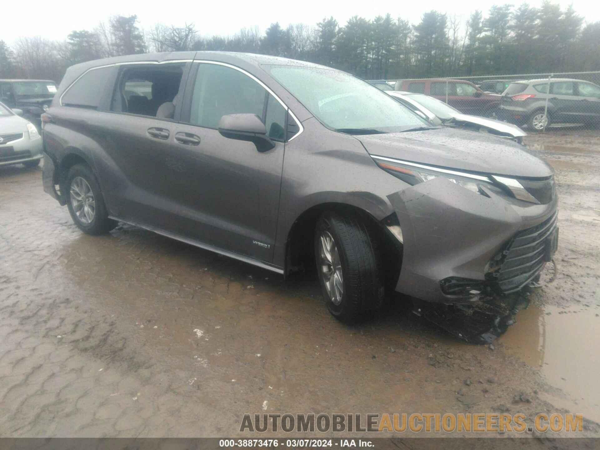 5TDKRKEC1MS012674 TOYOTA SIENNA 2021