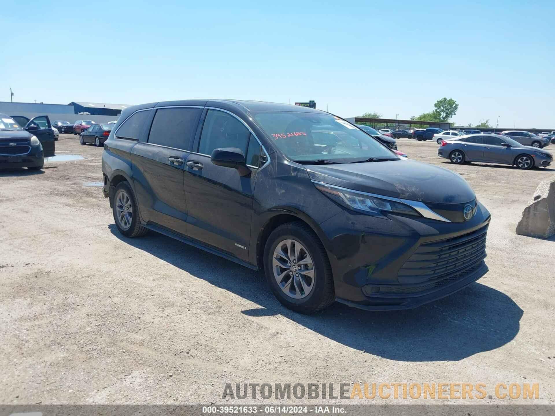 5TDKRKEC1MS046873 TOYOTA SIENNA 2021