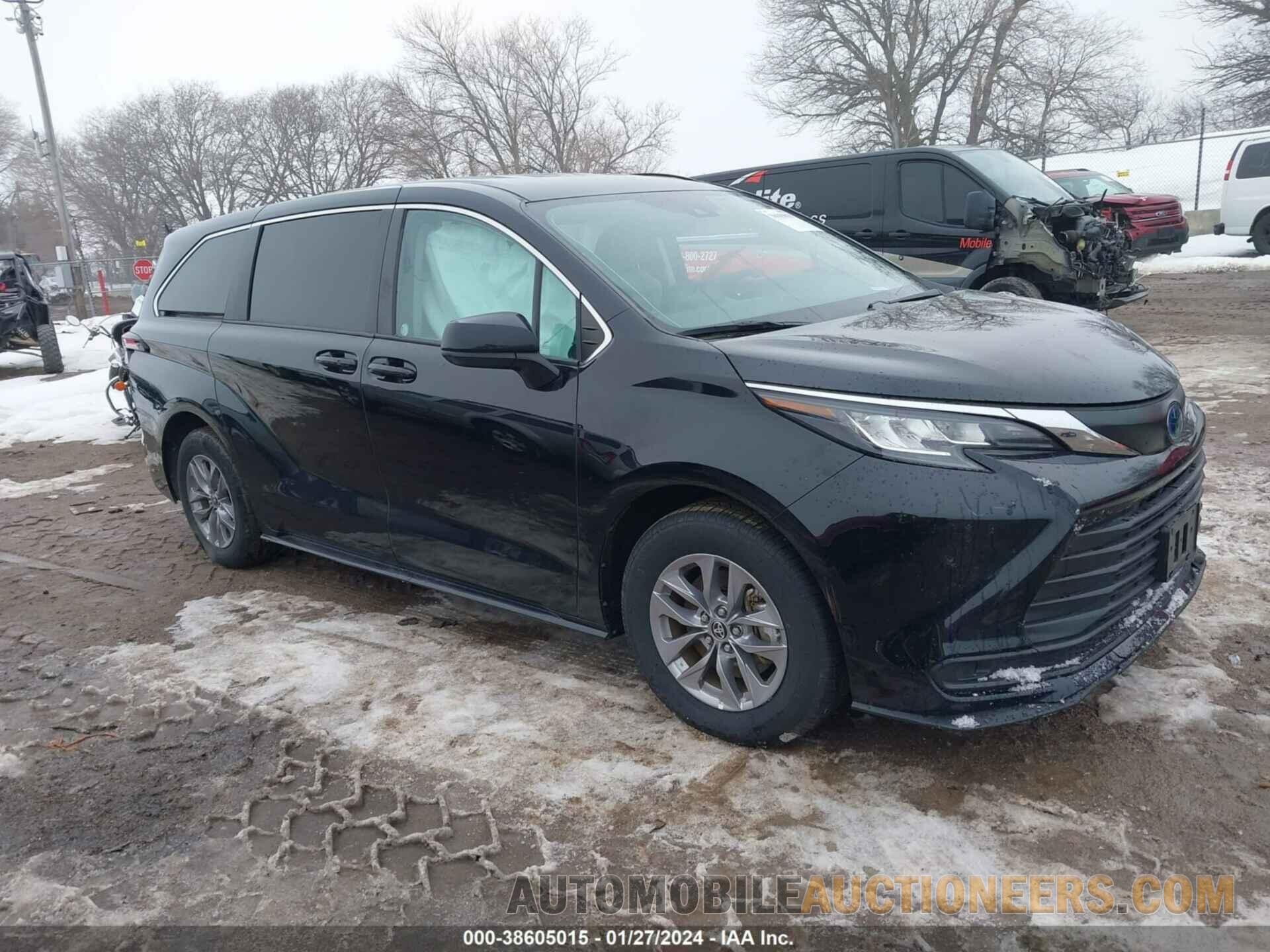 5TDKRKEC1NS101985 TOYOTA SIENNA 2022