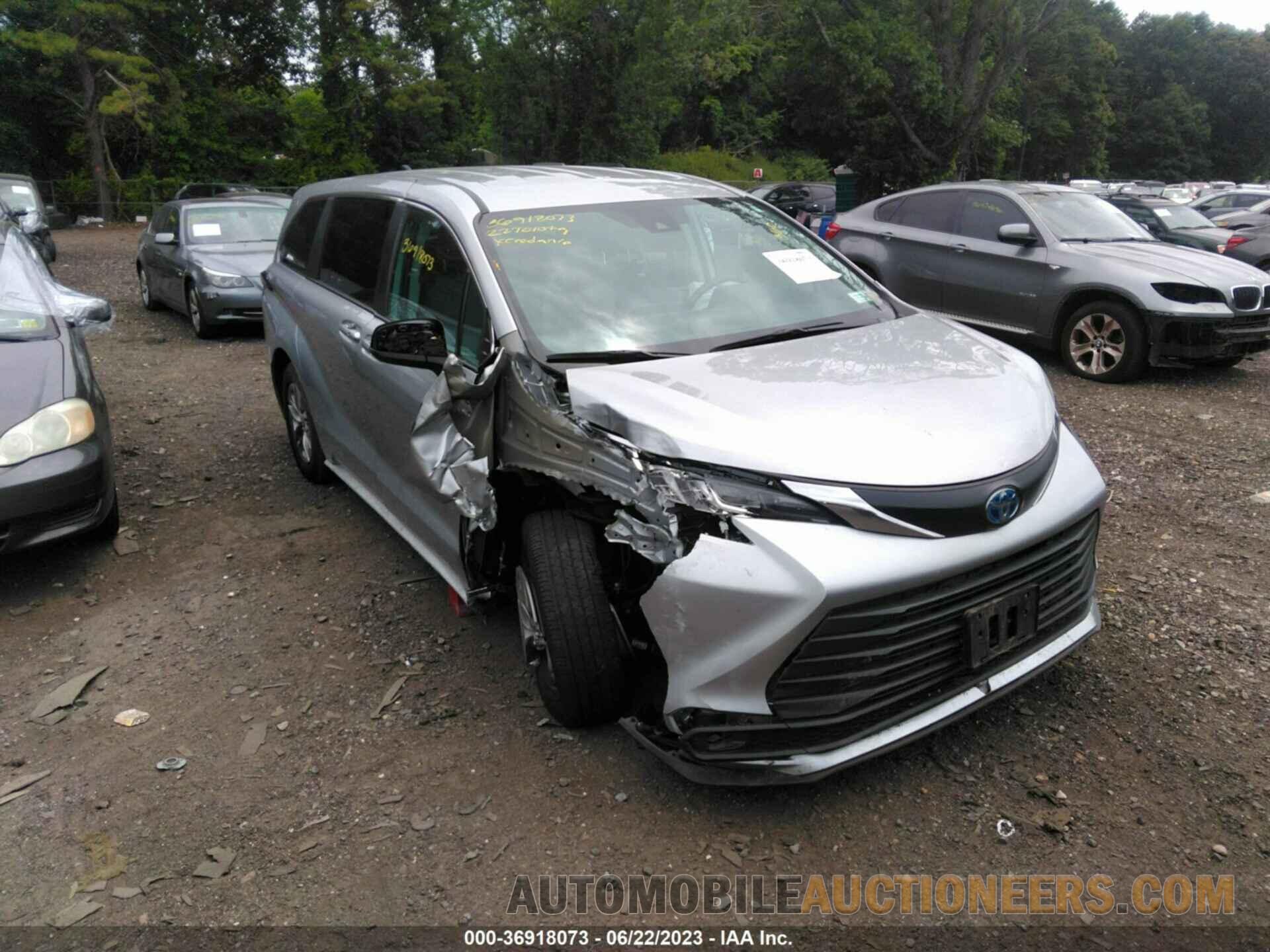 5TDKRKEC1NS106104 TOYOTA SIENNA 2022