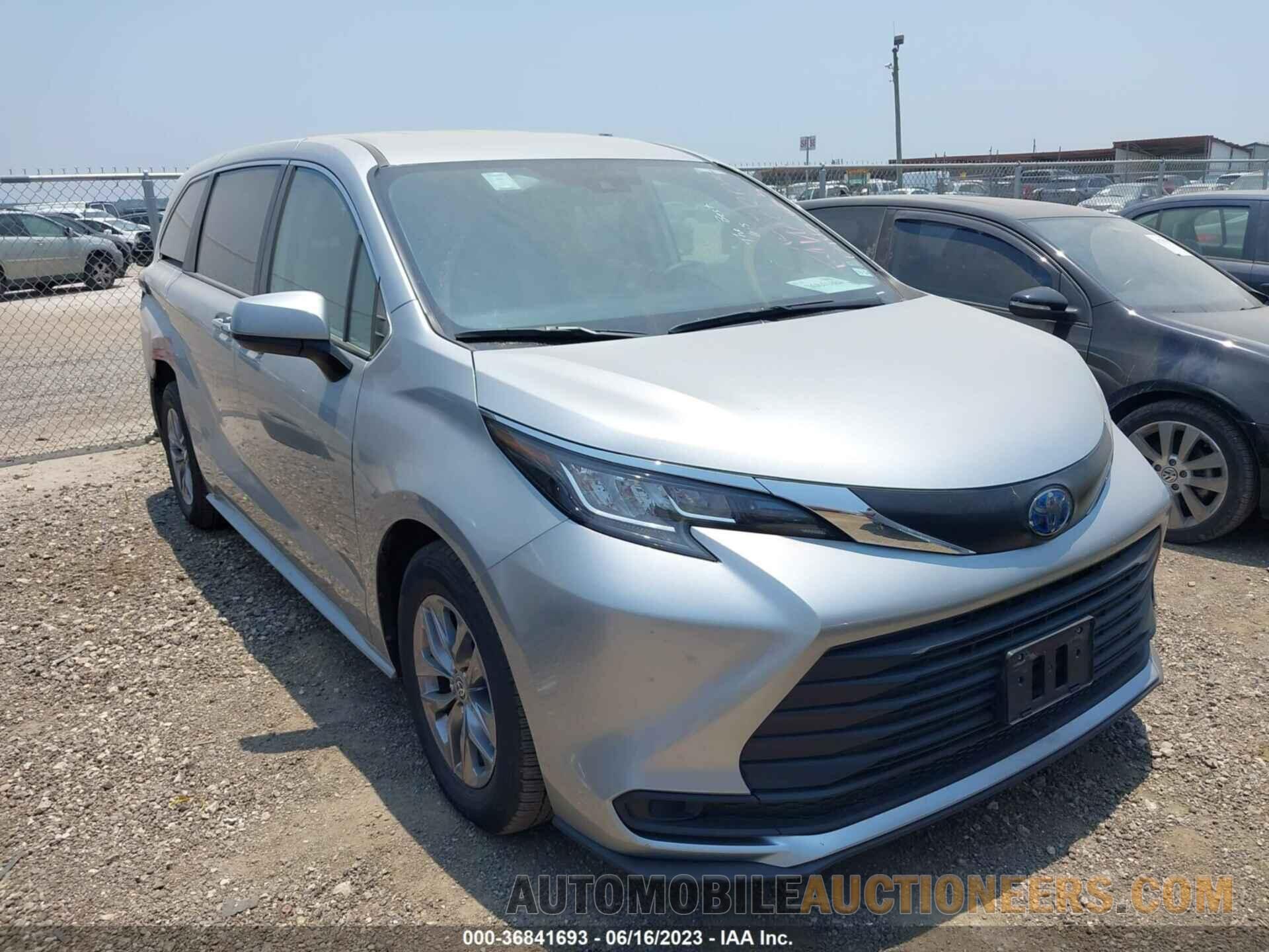 5TDKRKEC1NS129091 TOYOTA SIENNA 2022