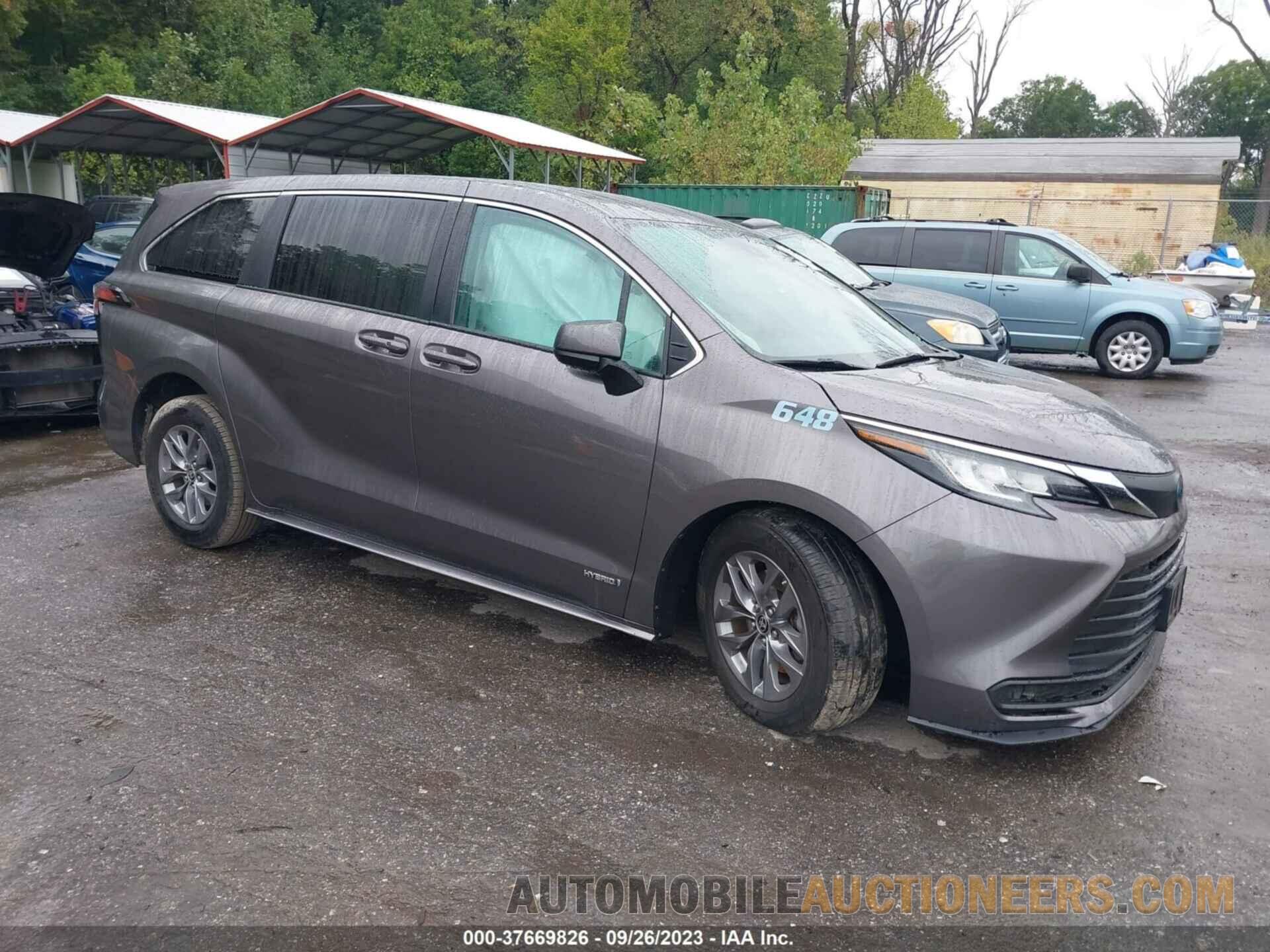 5TDKRKEC2MS029239 TOYOTA SIENNA 2021