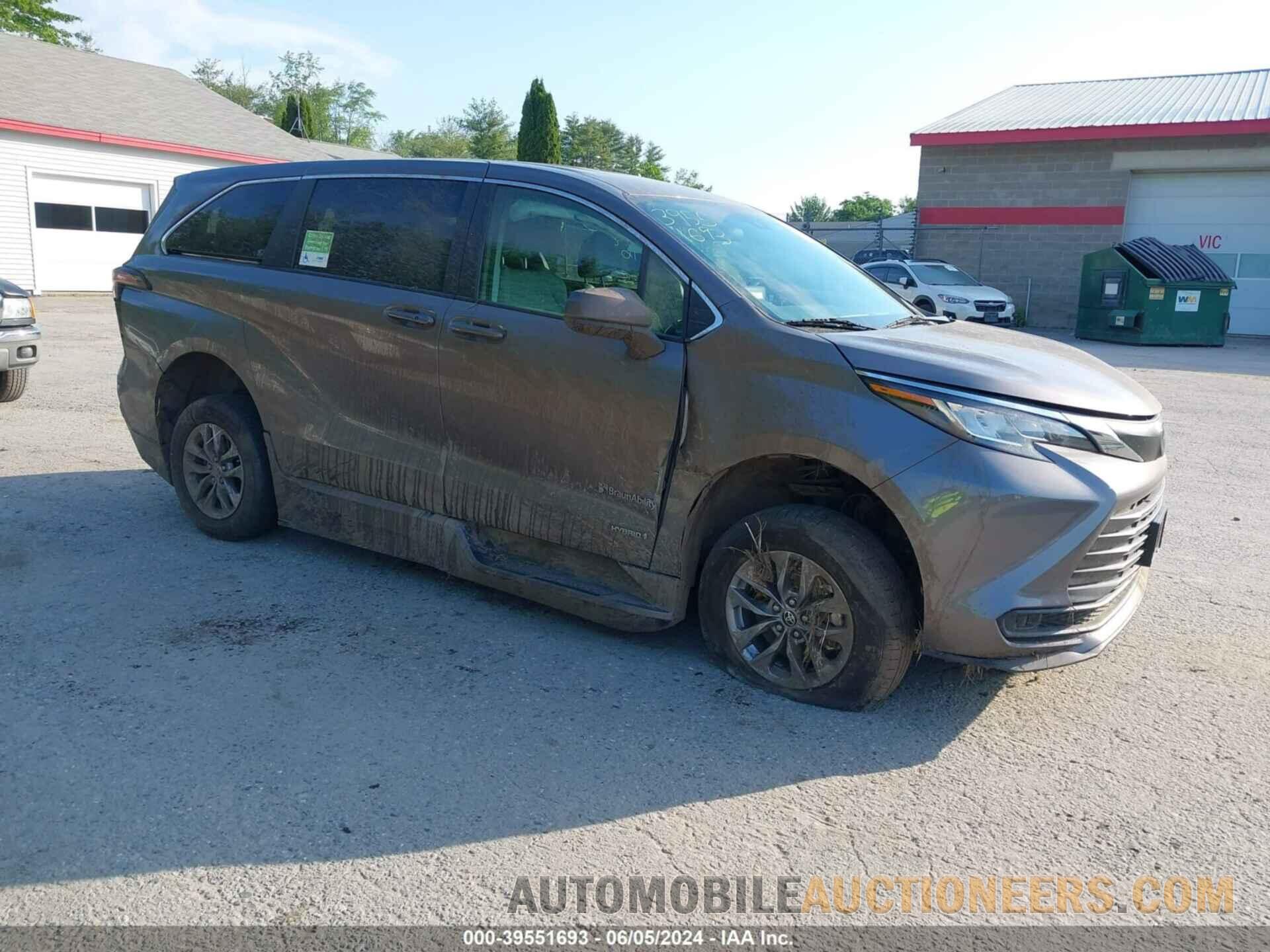 5TDKRKEC2MS039446 TOYOTA SIENNA 2021