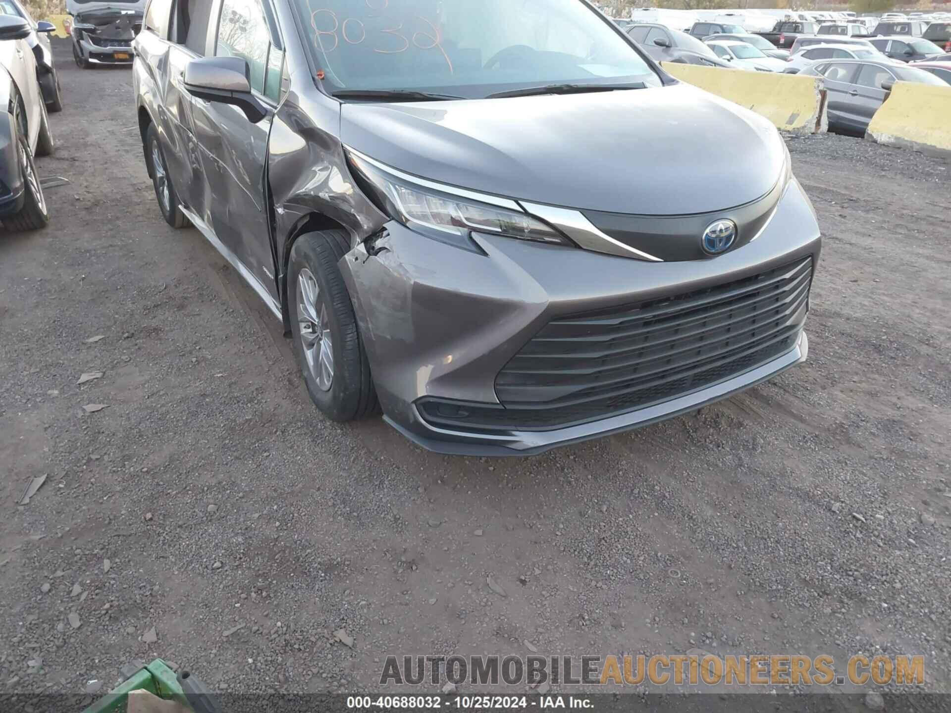 5TDKRKEC2MS072169 TOYOTA SIENNA 2021