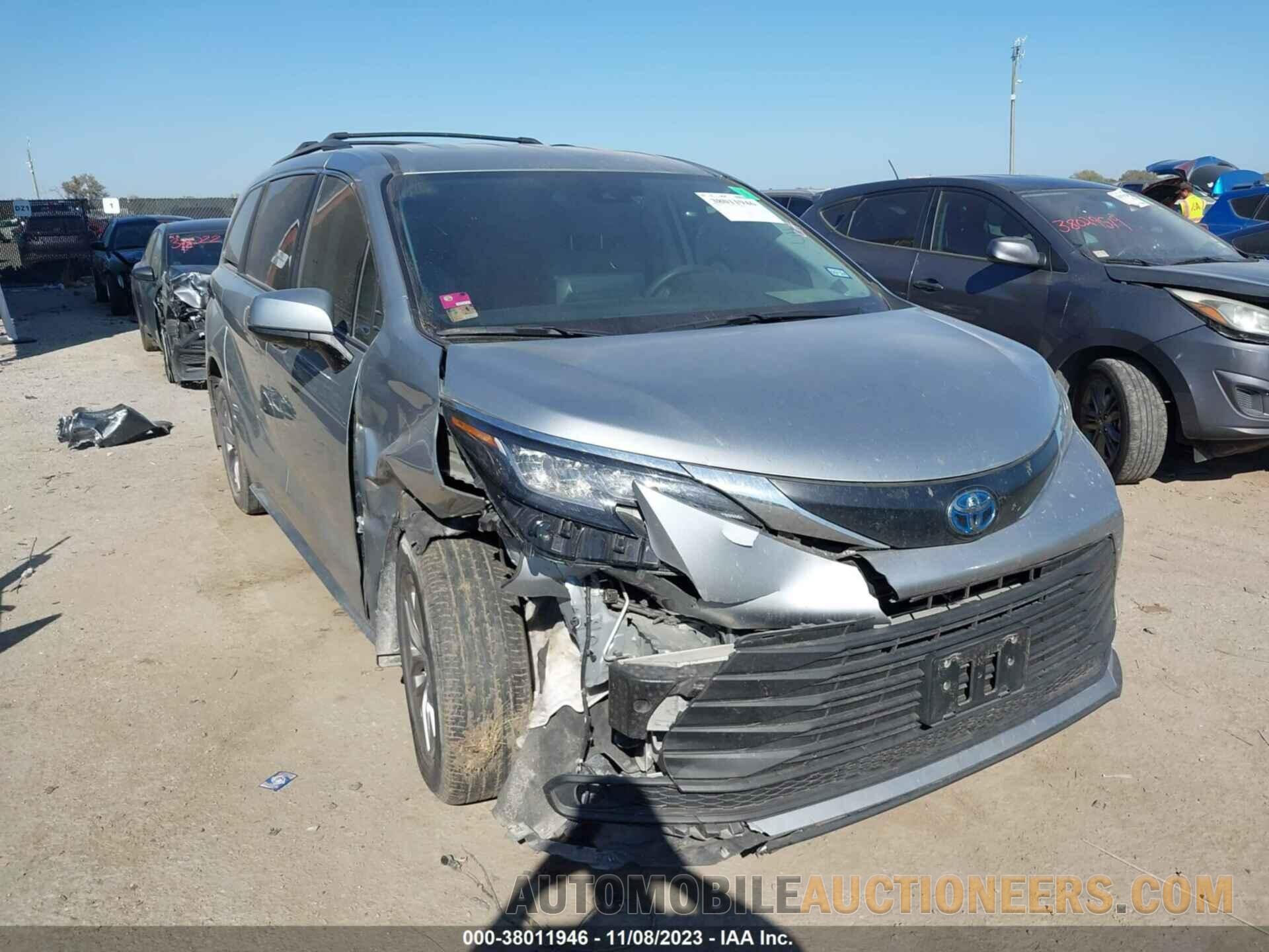 5TDKRKEC2NS114955 TOYOTA SIENNA 2022