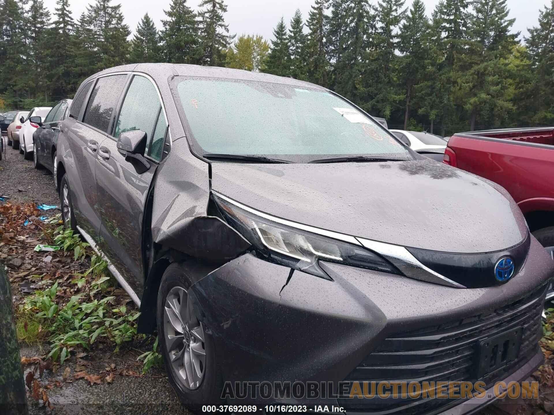 5TDKRKEC2NS116852 TOYOTA SIENNA 2022