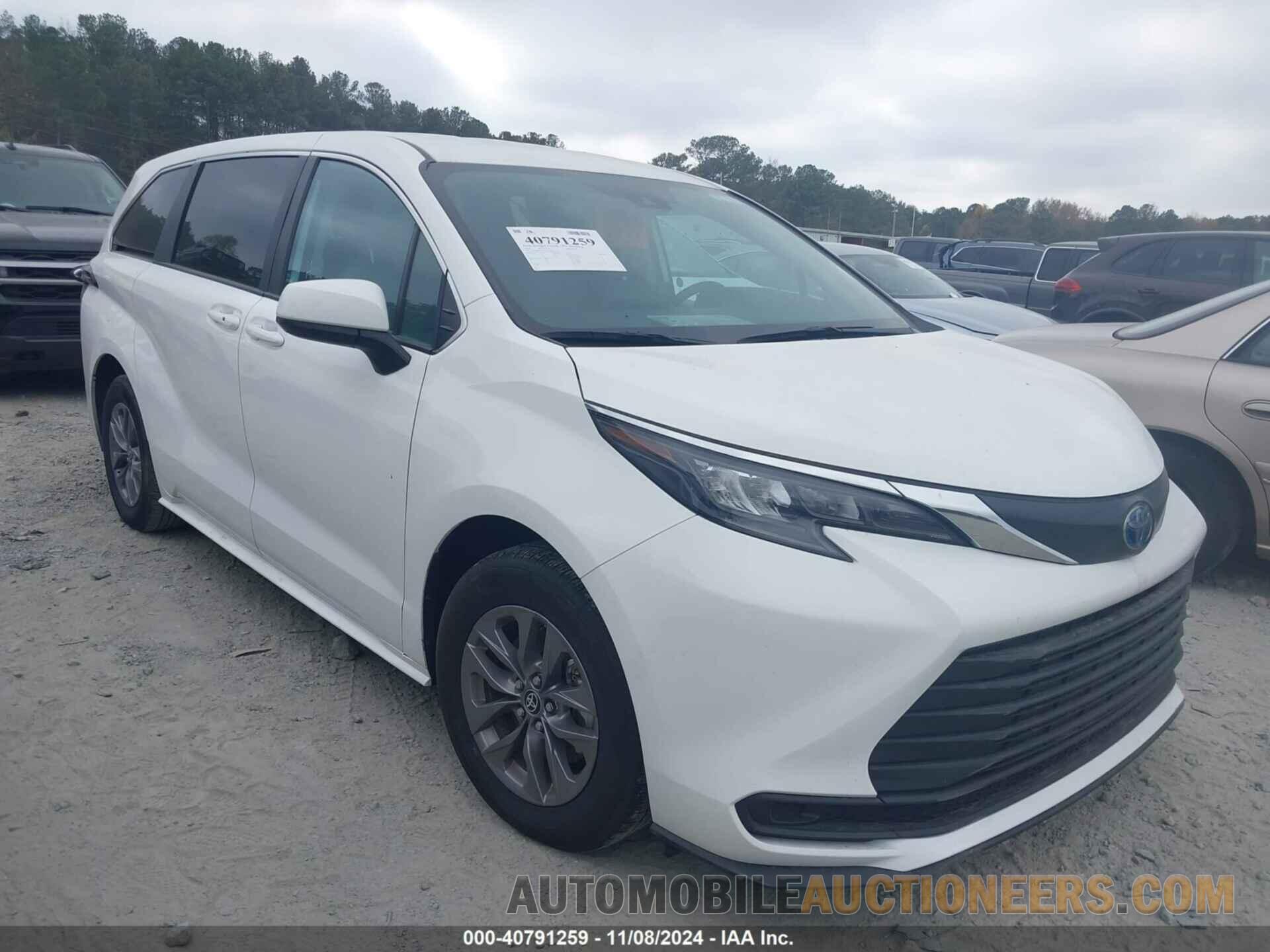 5TDKRKEC2RS192349 TOYOTA SIENNA 2024